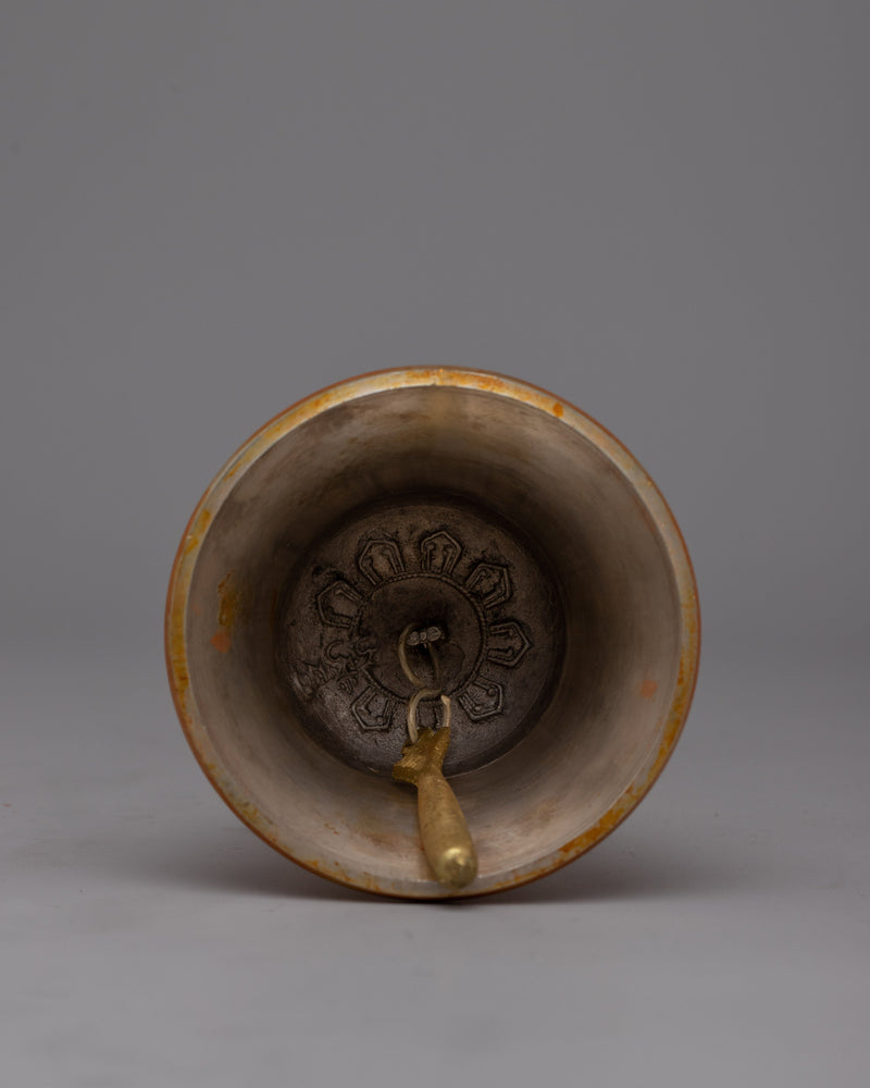 Vajra Handled Bell | Handmade Bell with Vajra Handles for Strength and Divine Protection