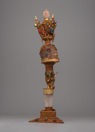 Crystal Phurba Dagger | Tantric Buddhist Symbolism and Ritual Craftsmanship