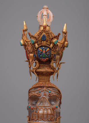 Crystal Phurba Dagger | Tantric Buddhist Symbolism and Ritual Craftsmanship
