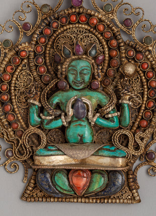 Four Armed Avalokiteshvara Locket | Symbol of Compassion and Protection