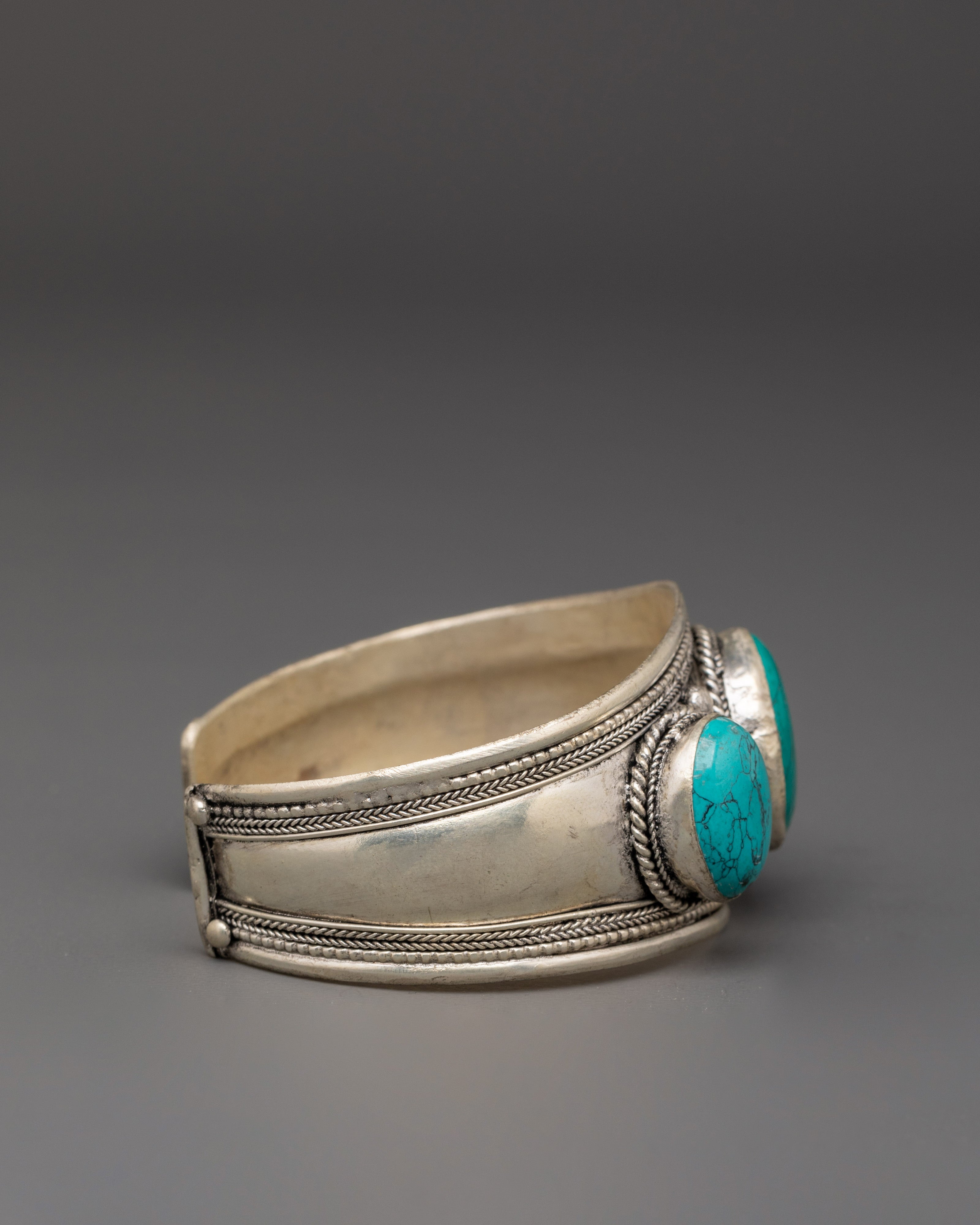 Tibetan Turquoise Bracelet | Healing Gemstone Spiritual Jewelry for Women