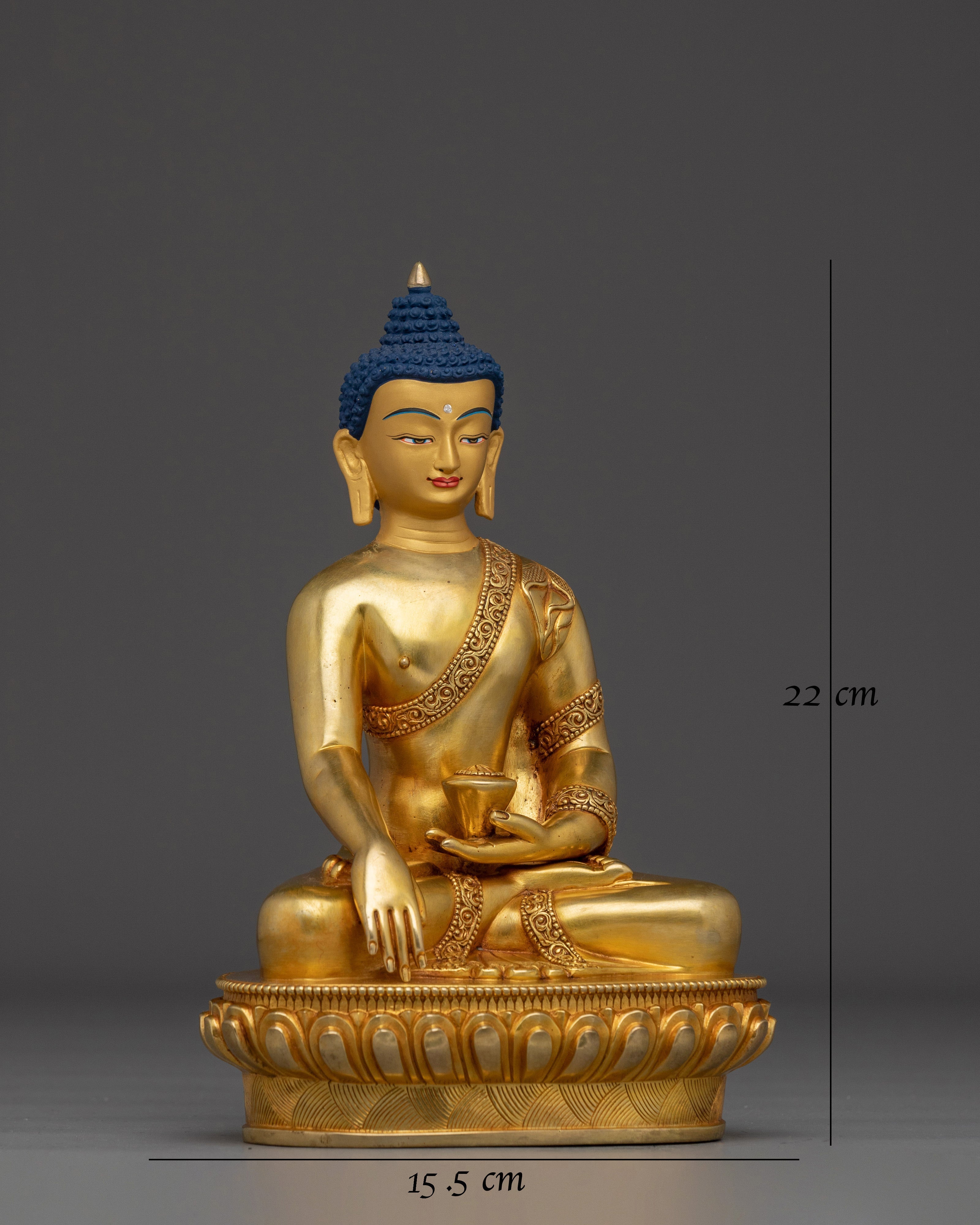 Handcrafted Copper Shakyamuni Buddha Art | Meditation Altar Decor