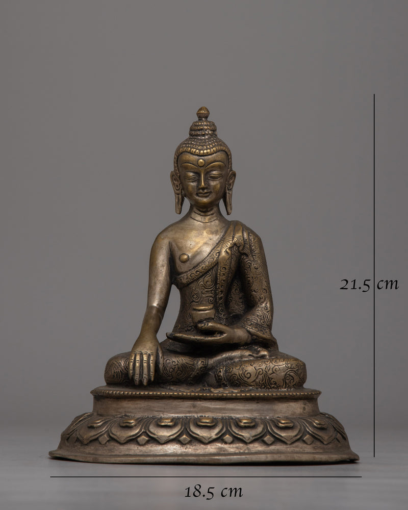 Buddha Shakyamuni Prayer Statue | Enlightened Buddha for Spiritual Devotion & Home Decor