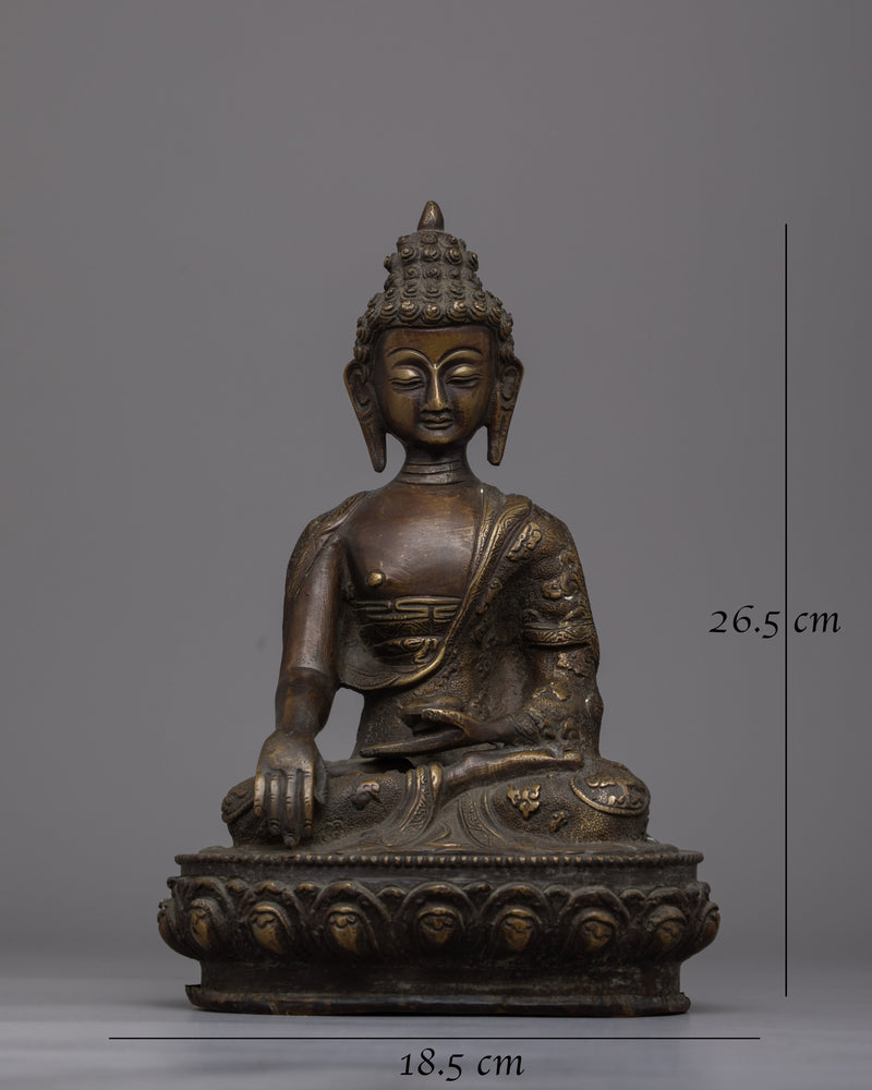 Buddha Gautama Shakyamuni Sculpture | Handcrafted Sacred Statue for Spiritual Meditation Decor