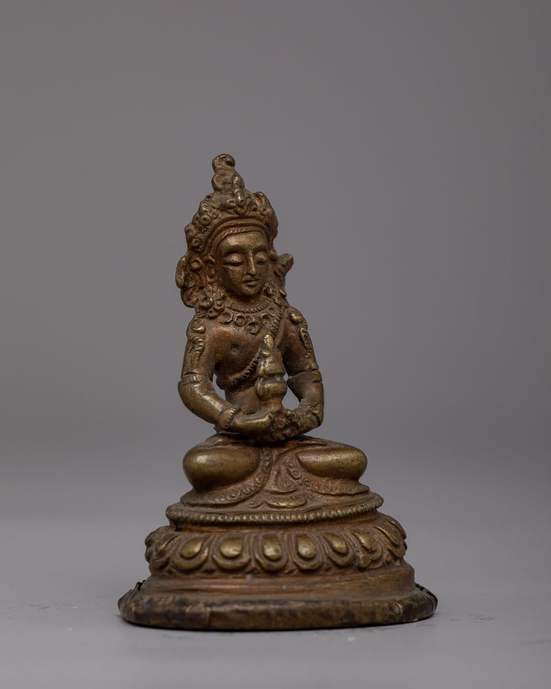 Amitayus Buddha of Long Life Statue | Handcrafted Long Life Deity for Home Altar