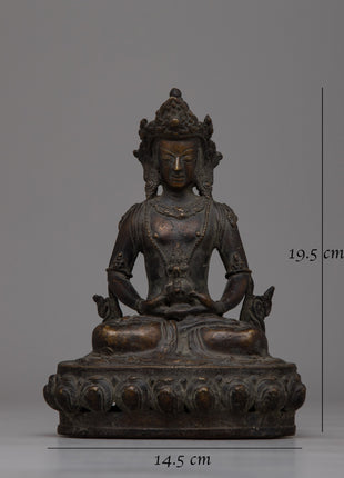 Buddha Amitayus Brass Sculpture | Serenity and Longevity for Your Space