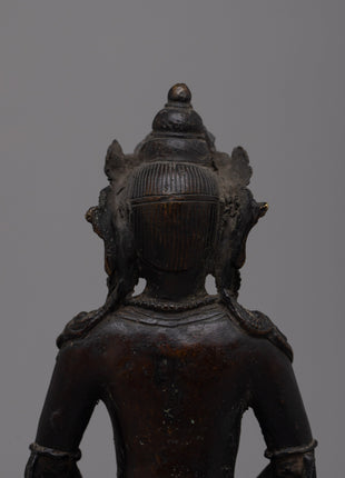 Buddha Amitayus Brass Sculpture | Serenity and Longevity for Your Space