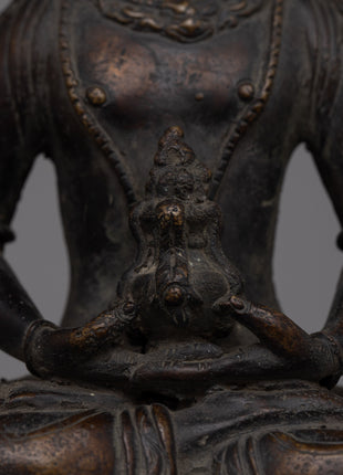 Buddha Amitayus Brass Sculpture | Serenity and Longevity for Your Space
