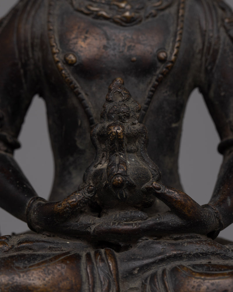 Buddha Amitayus Brass Sculpture | Serenity and Longevity for Your Space