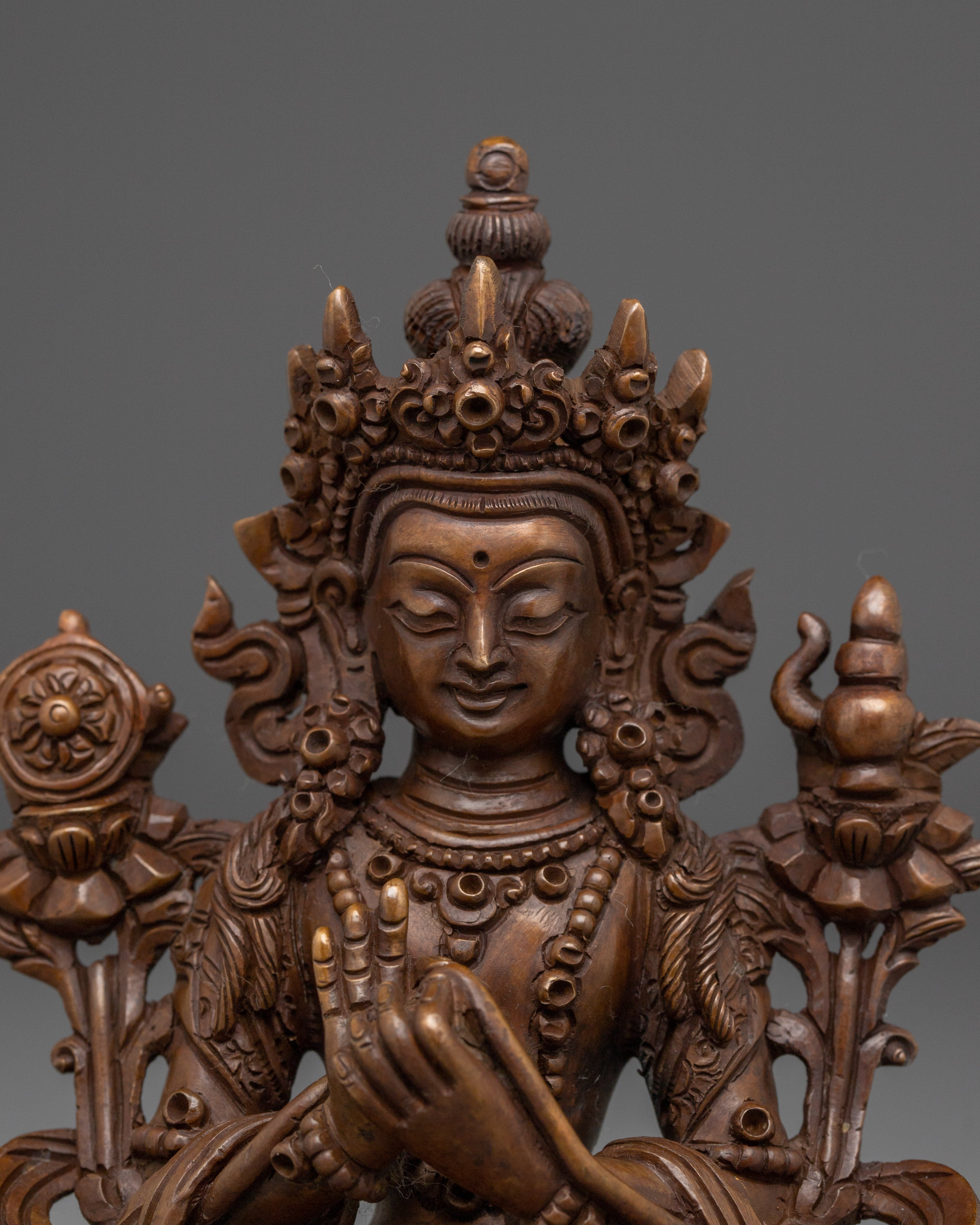 Oxidized Statue of Maitreya Buddha | Buddha of the Future