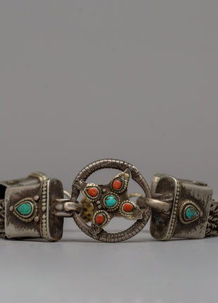 Tibetan Chain Necklace & Bracelet | Jewelry of Himalayan Tradition