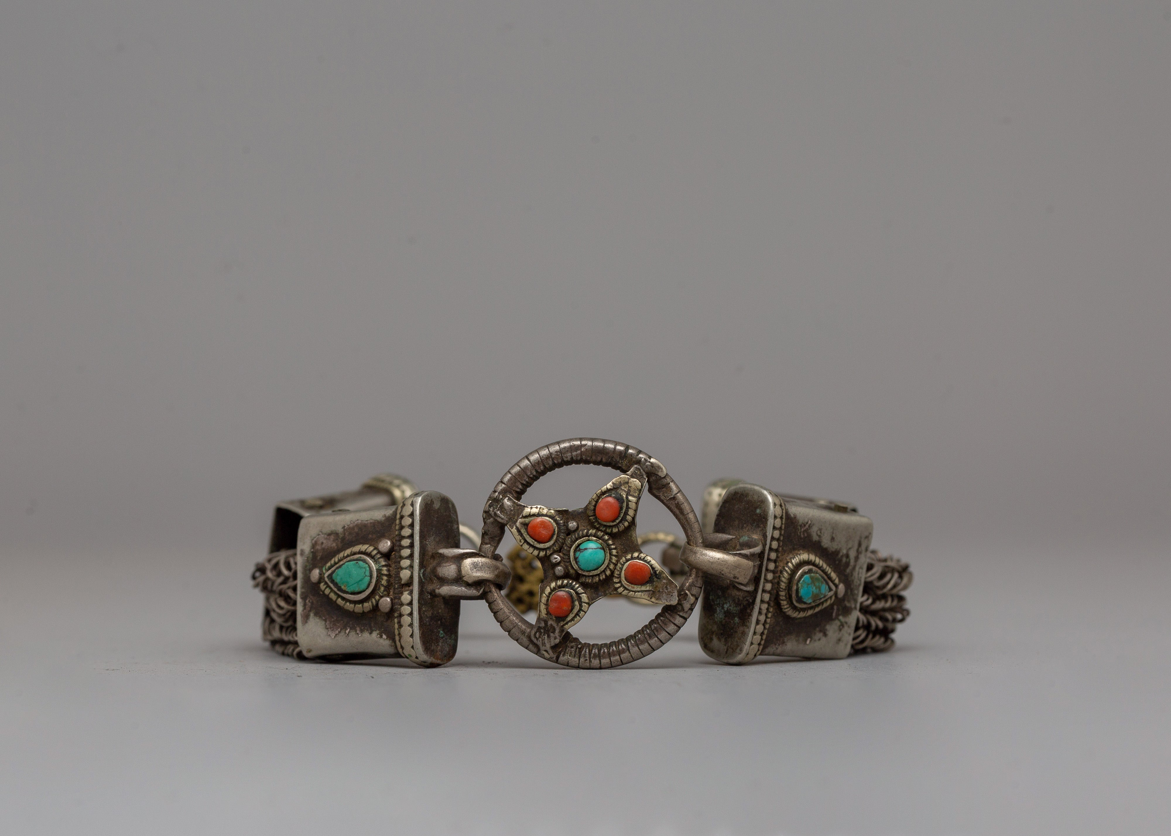 Tibetan Chain Necklace & Bracelet | Jewelry of Himalayan Tradition