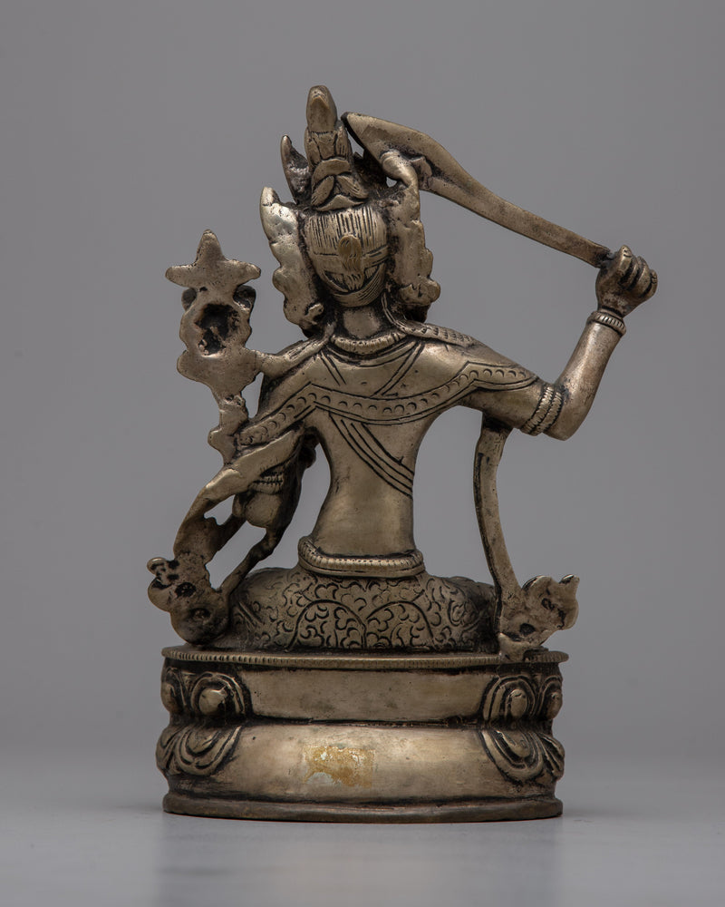 Manjushri and Sword Statue | Tibetan Bodhisattva of Supreme Wisdom & Knowledge