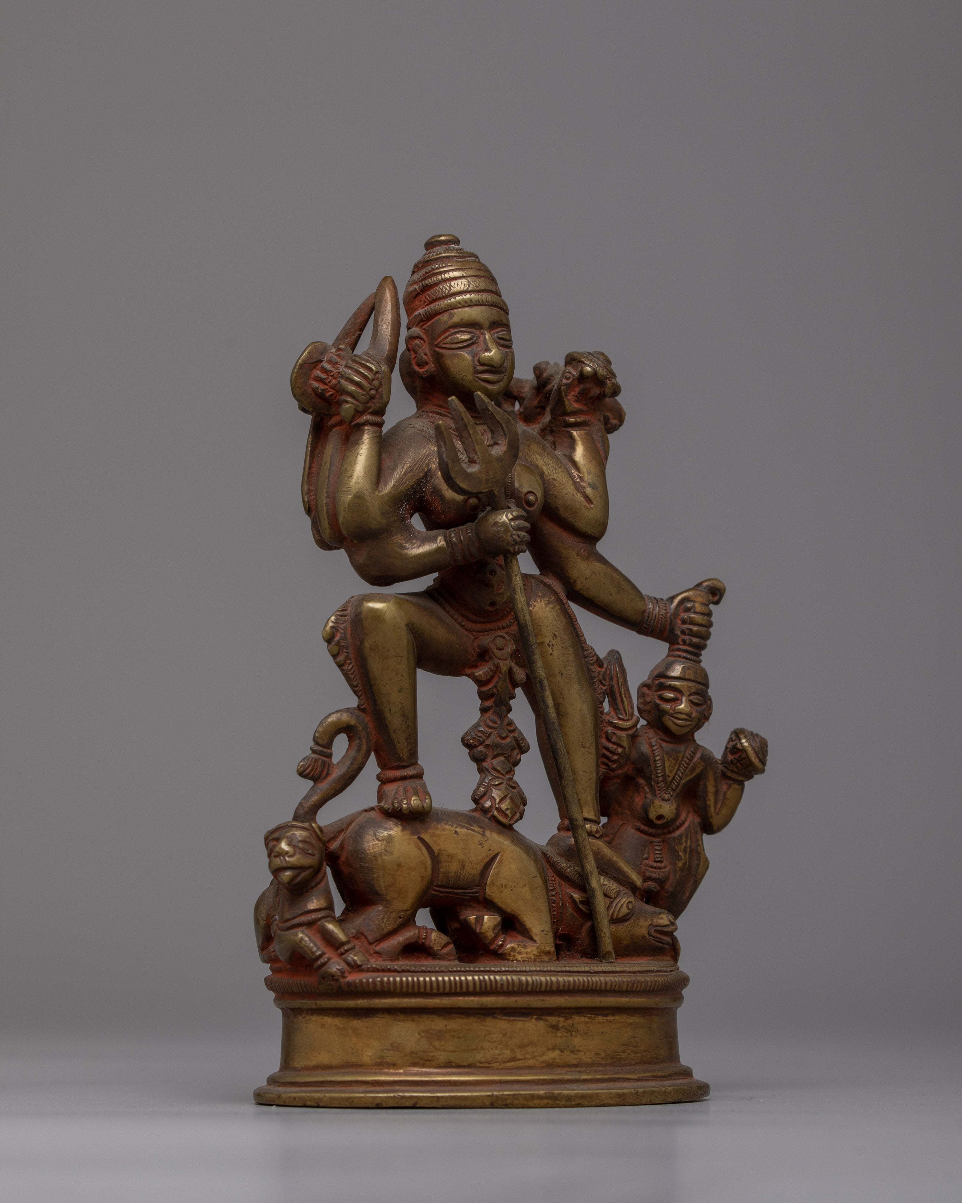 Mahishasuramardini Statue | Handmade Religious Figure Depicting the Goddess Durga