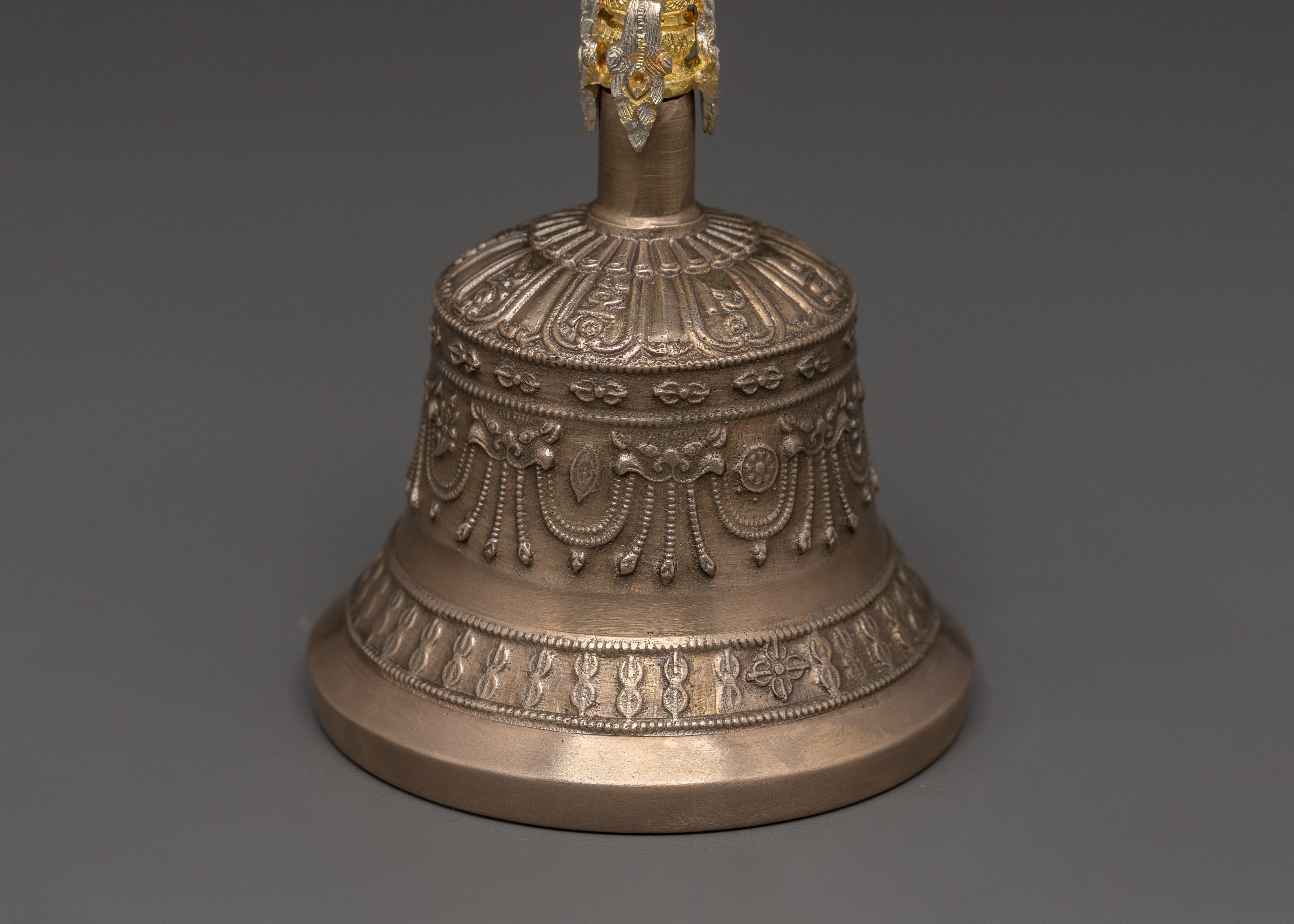 Traditional Tibetan Bell and Vajra Set | Handcrafted Ritual Tools