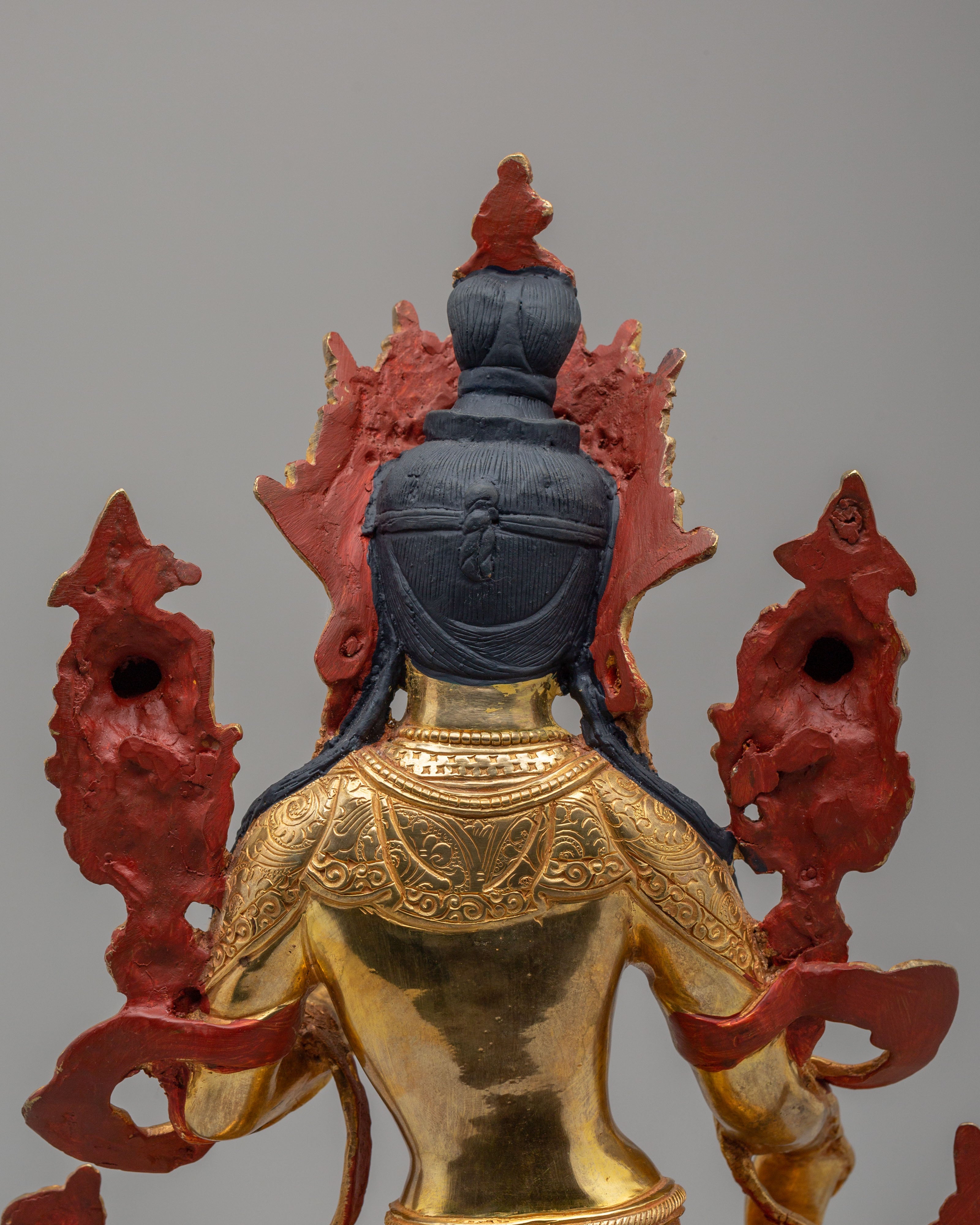 Handmade White Tara Spiritual Sculpture | Meditation and Altar Figure