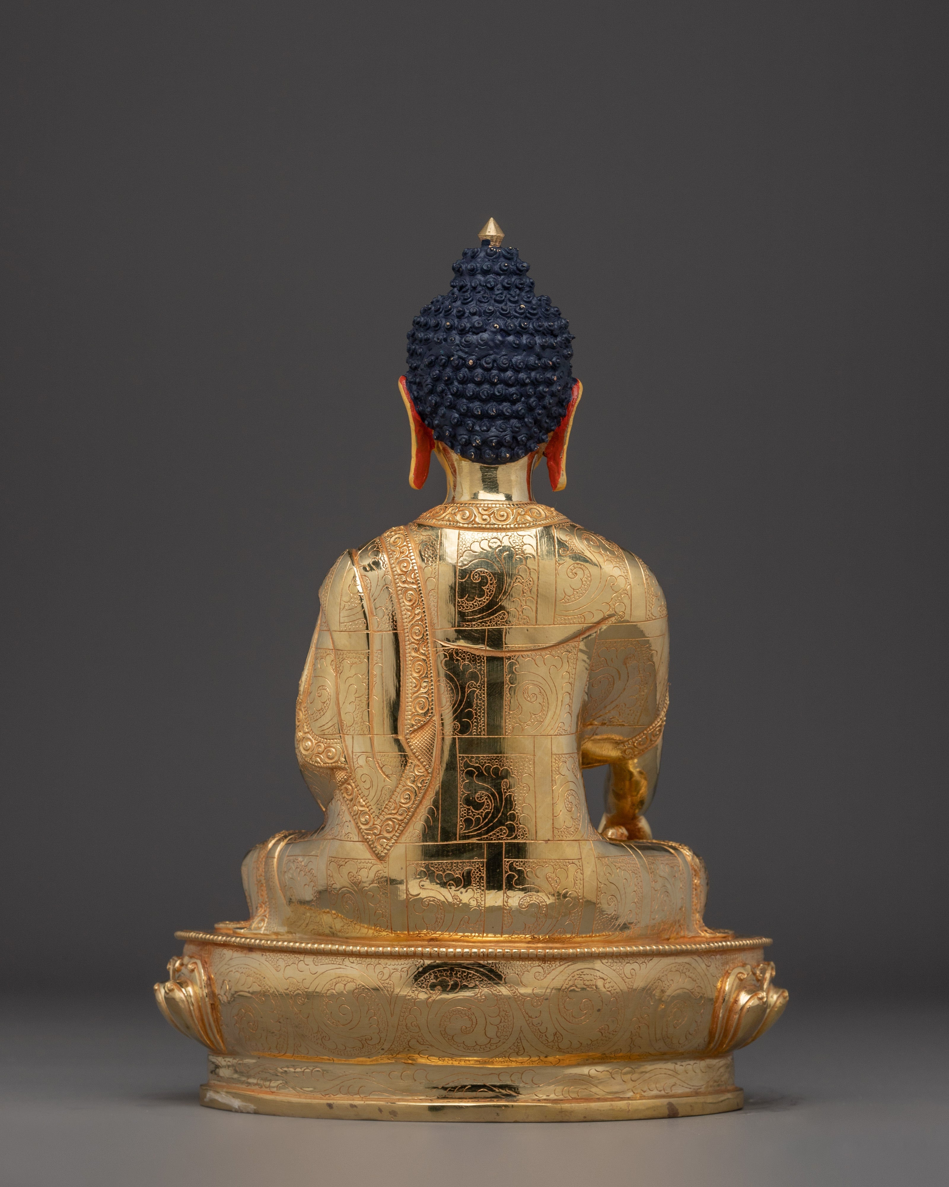 Shakyamuni Buddha Peaceful Copper Artwork | Gautama Buddha Sculpture