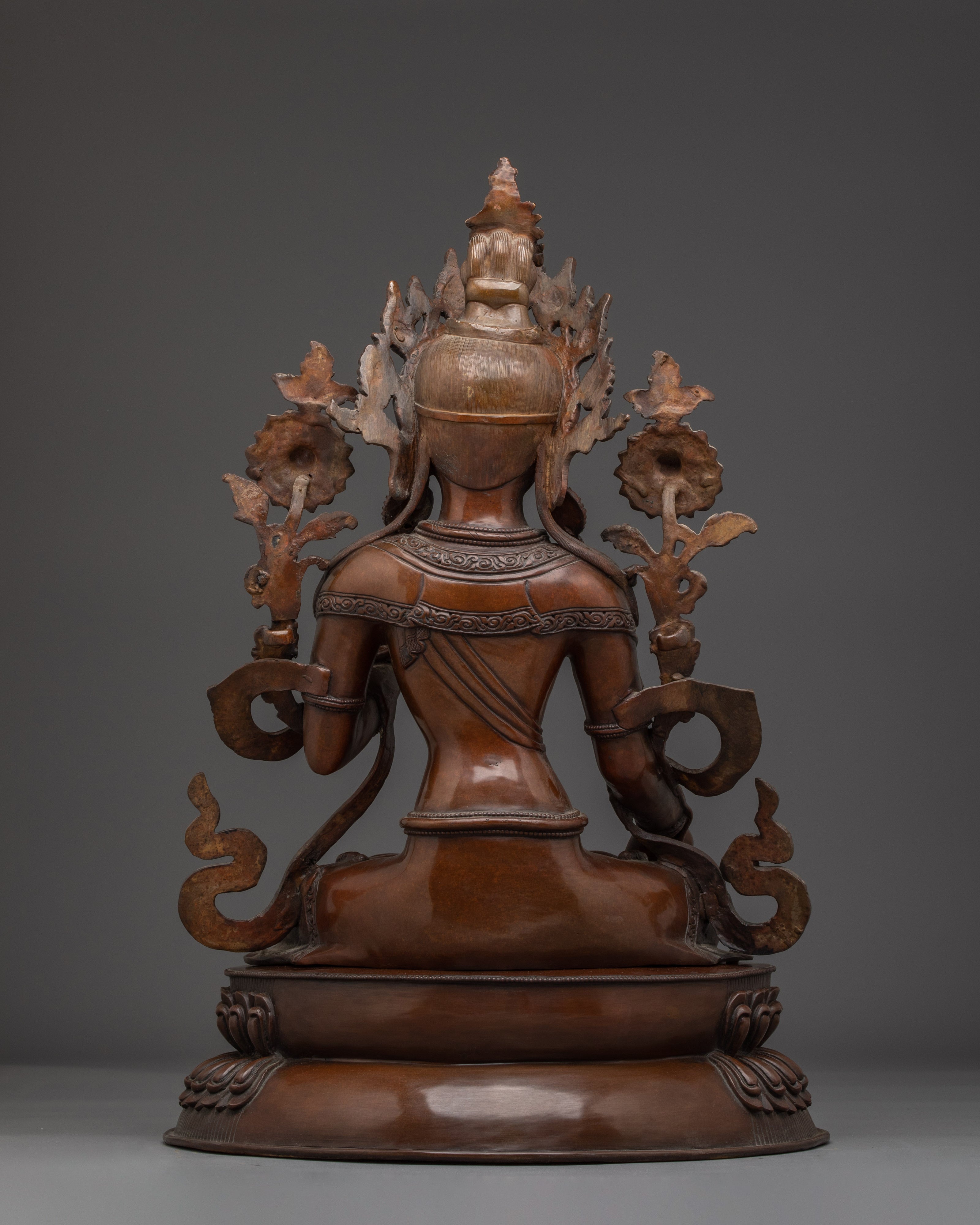Copper Sculpture of White Tara | Peaceful Tara