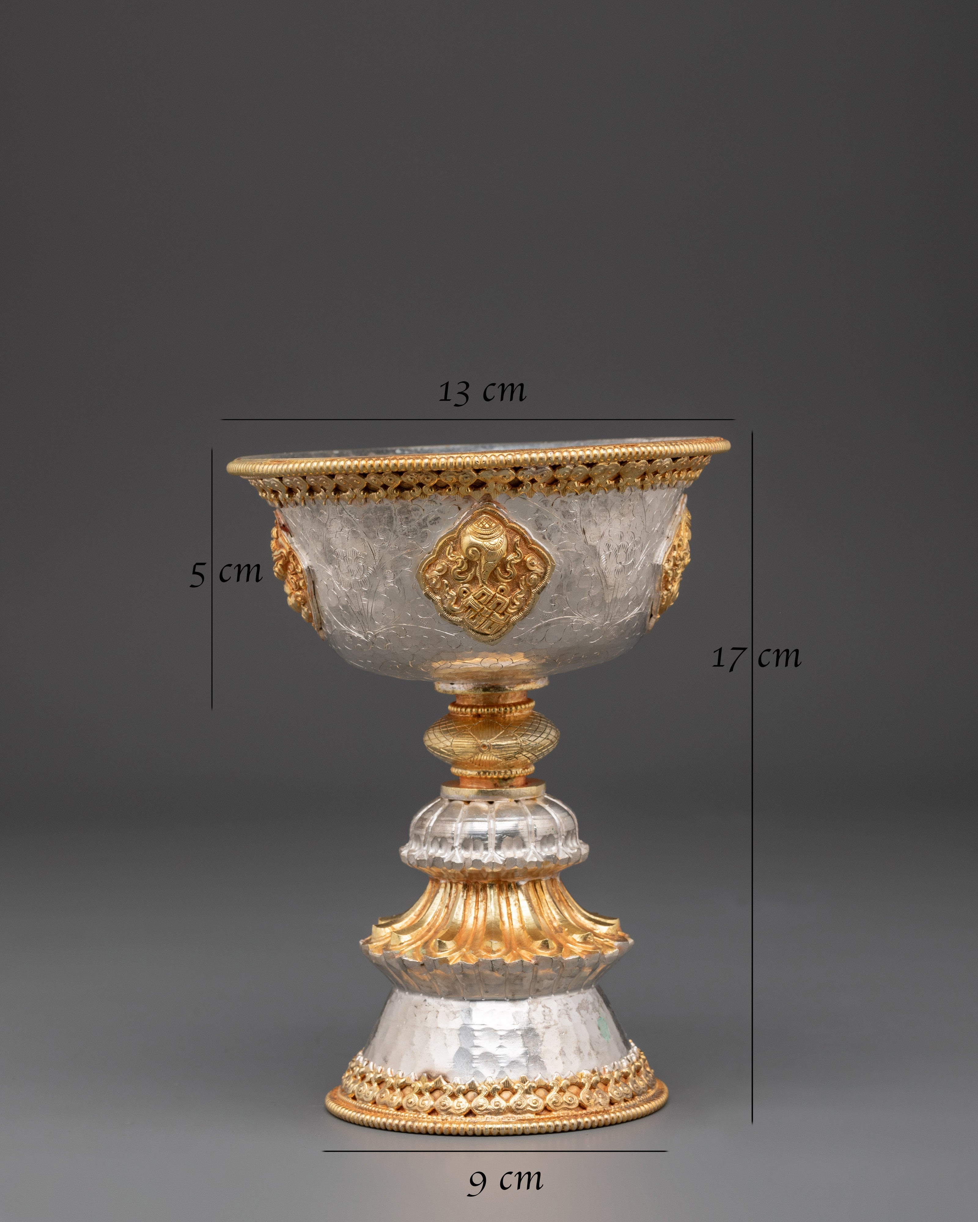 Tibetan Butter Lamp Set | Buddhist Offering Lamps for Ritual Use