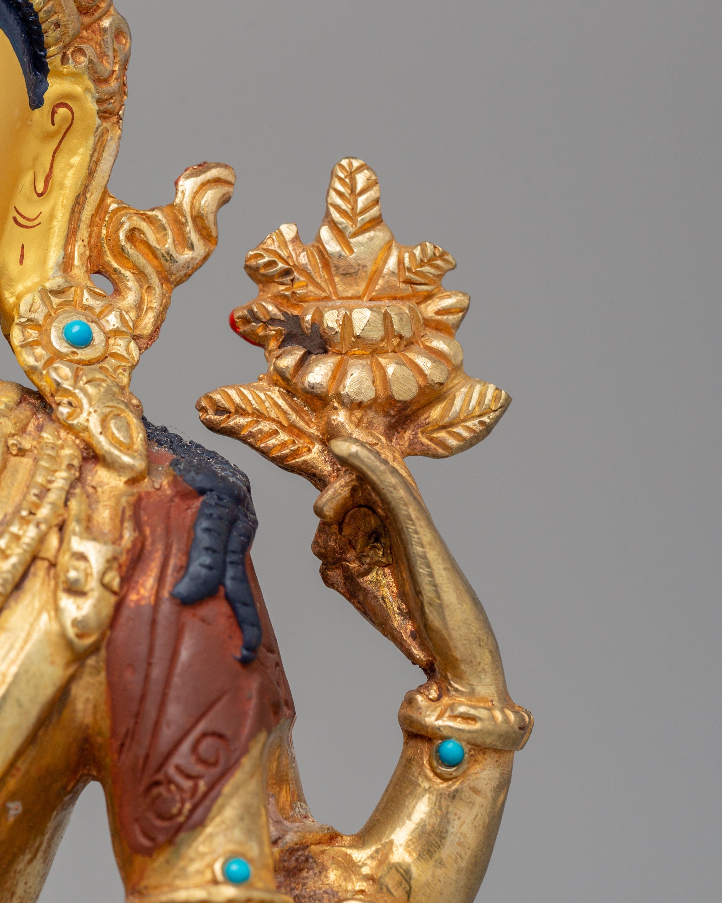 Tibetan Buddha Dharma Sangha Set Statue | Spiritual Buddhist Art Set