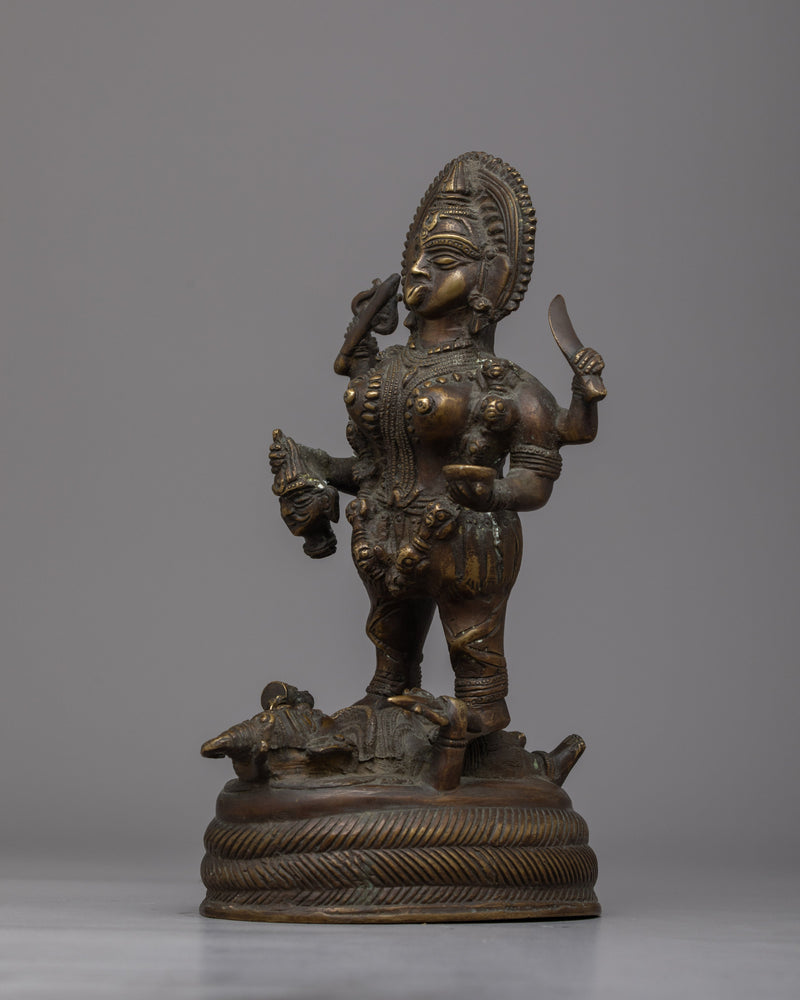 Vintage Kali Mata Statue | Symbol of Power and Protection