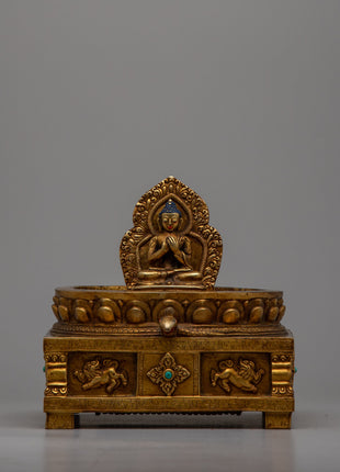 Premium Tibetan Tomb or Stupa Statue | Handcrafted Buddhist Stupa for Home Altar