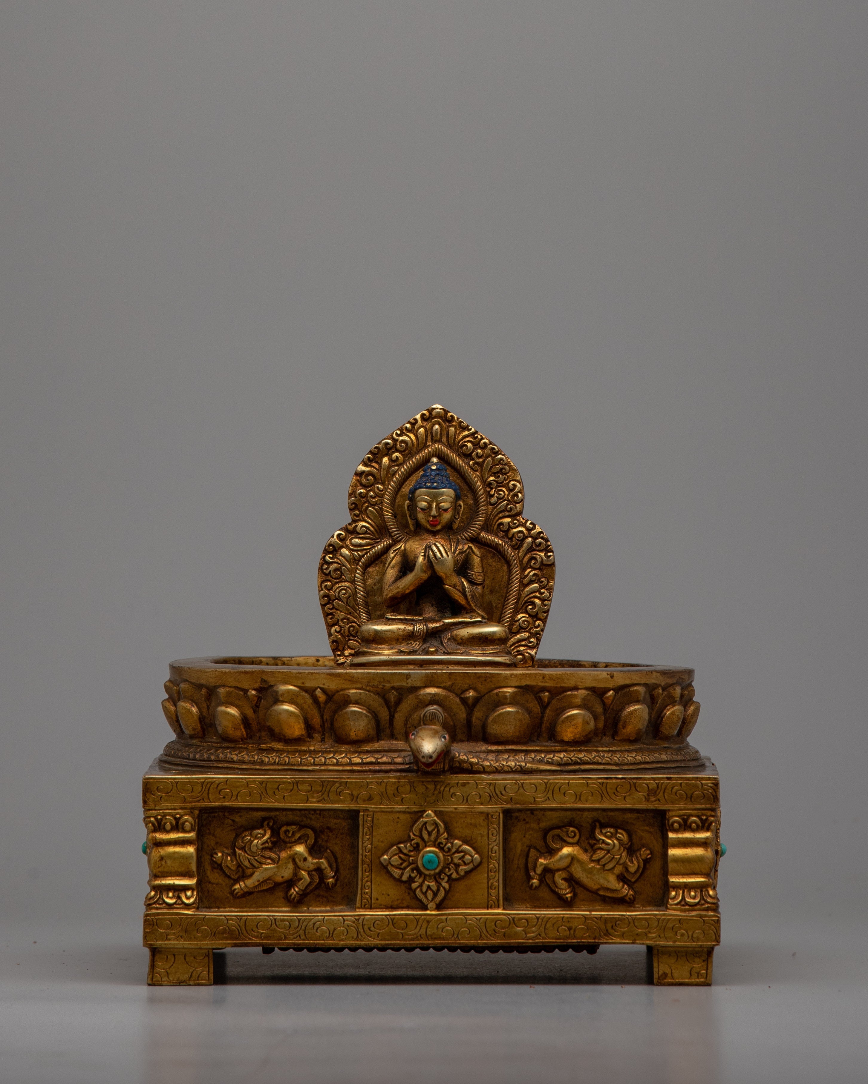Premium Tibetan Tomb or Stupa Statue | Handcrafted Buddhist Stupa for Home Altar