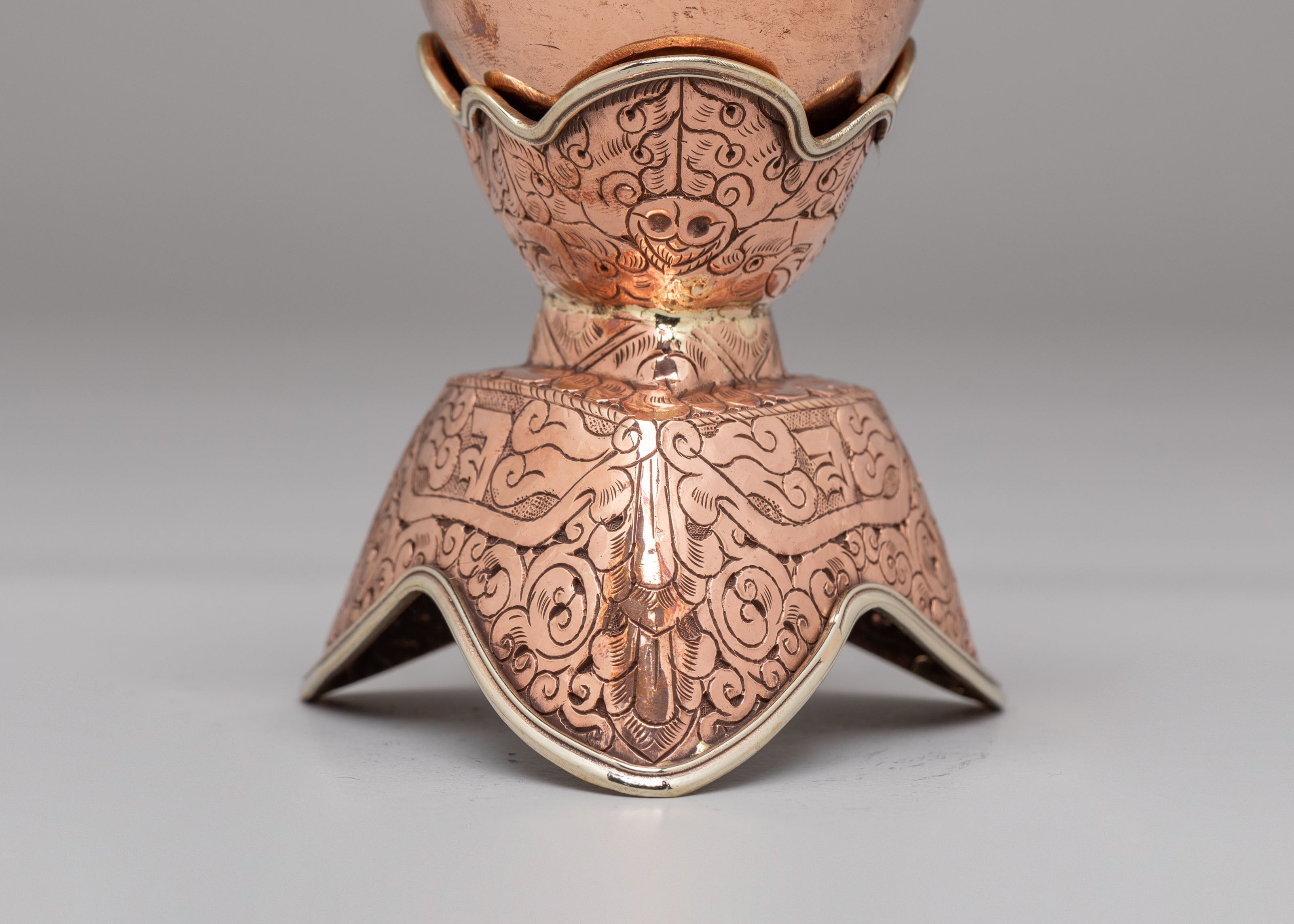 Spiritual Kapala Skull Cup | Tibetan Ritual Offering Bowl