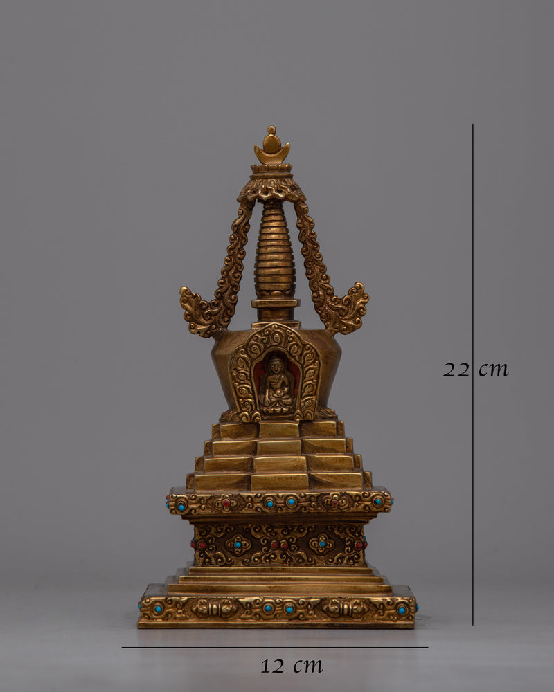 Stupa Offering | Buddhist Religious Artifacts Symbolizing Devotion & Spiritual Enlightenment