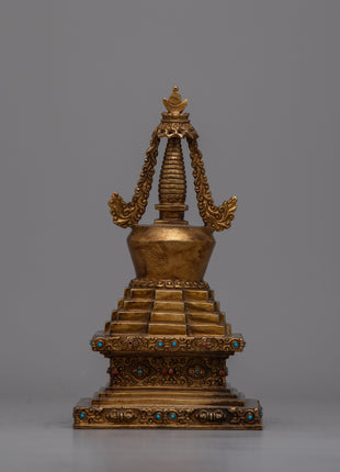 Stupa Offering | Buddhist Religious Artifacts Symbolizing Devotion & Spiritual Enlightenment