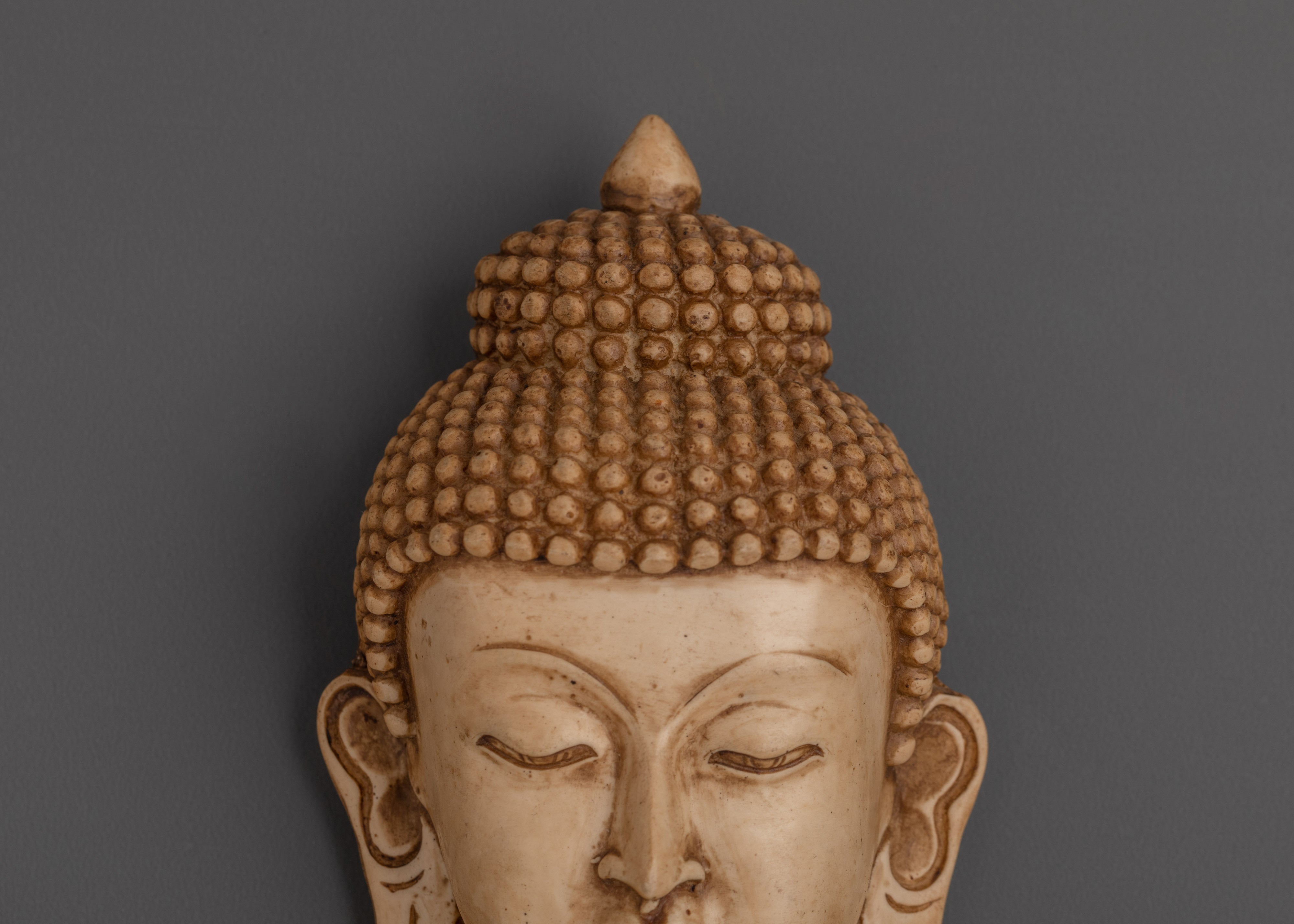 Sacred Buddha Wall Hanging | Ceramic Spiritual Wall Decor