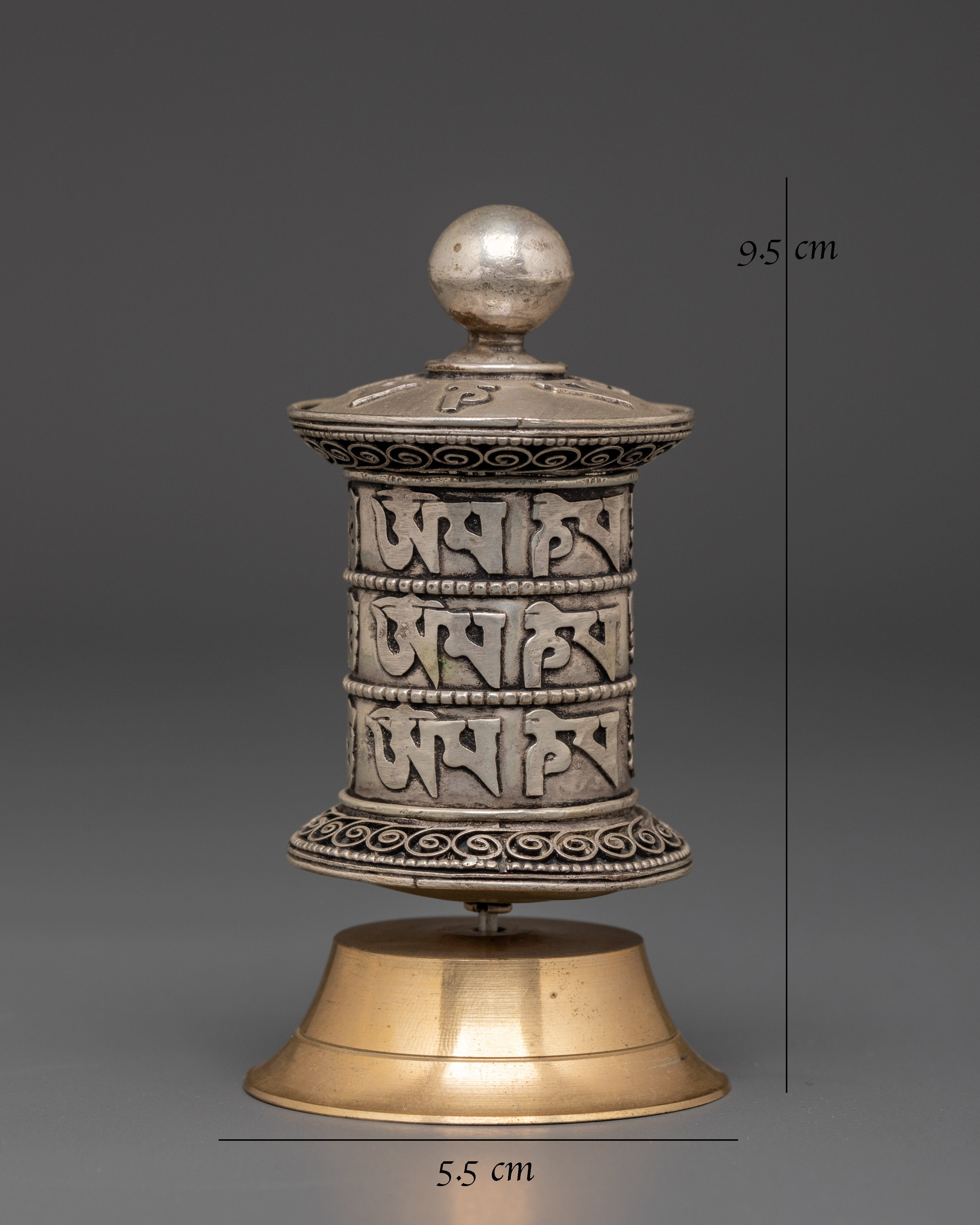 Buddhist Religious Prayer Wheel |  Spiritual Healing Wheel for Meditation