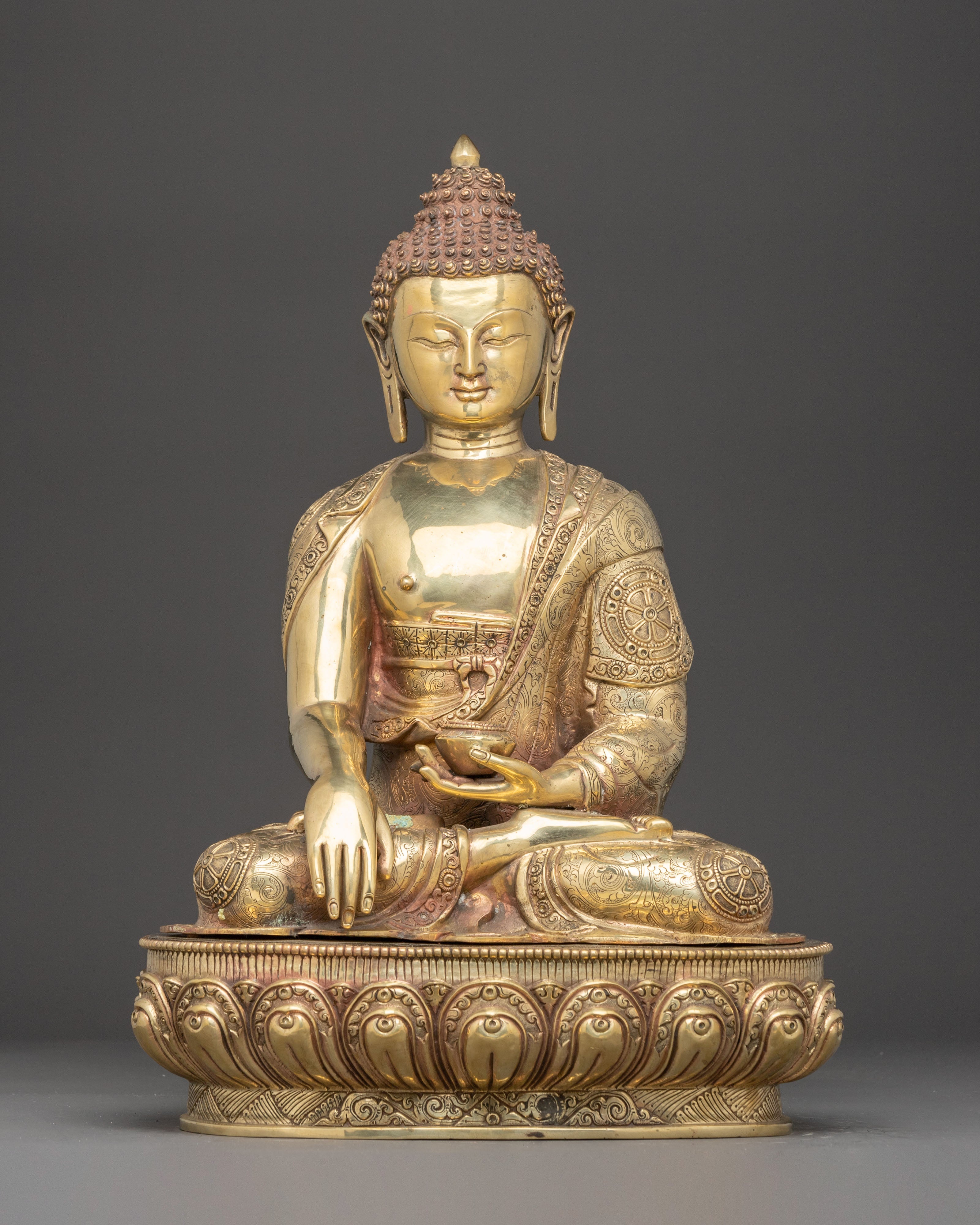 Tibetan Three Buddha Statue Set | Medicine Buddha, Shakyamuni Buddha & Amitabha Buddha