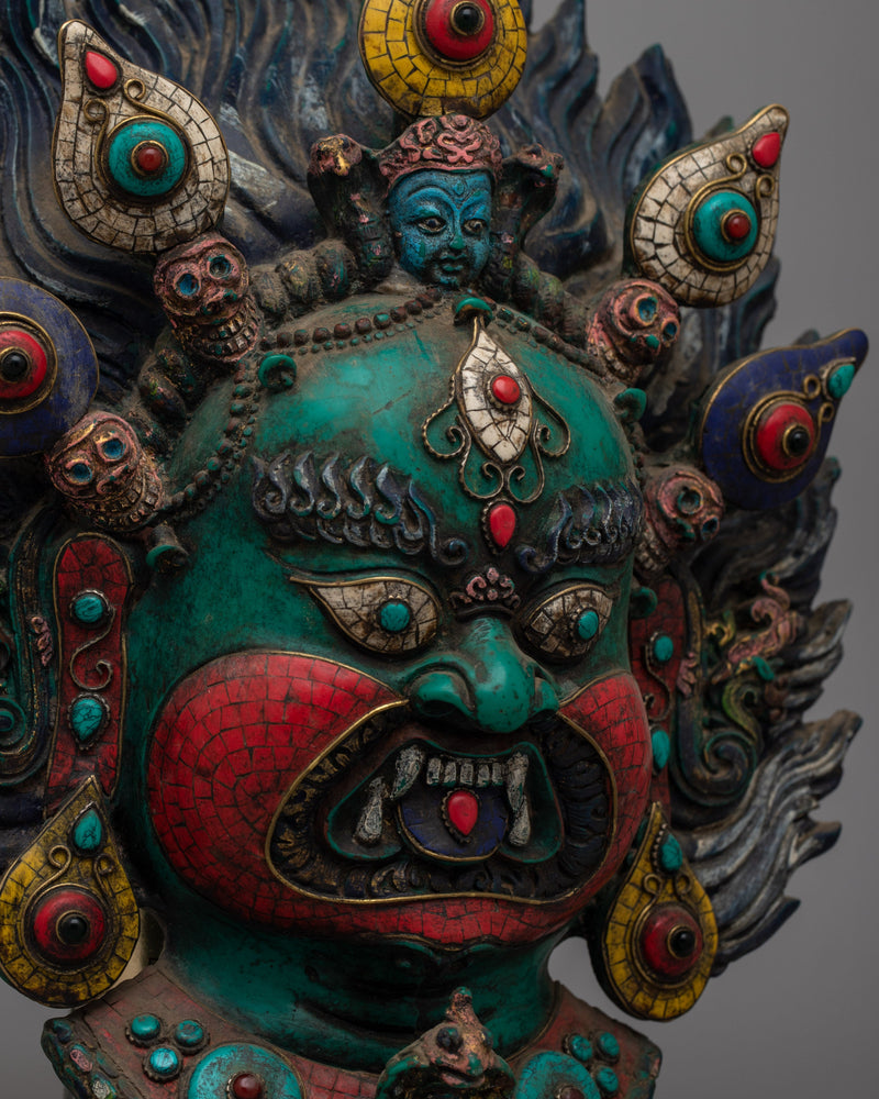 Mask Wall Hanging | Traditional Mask Tibetan Wall Hanging