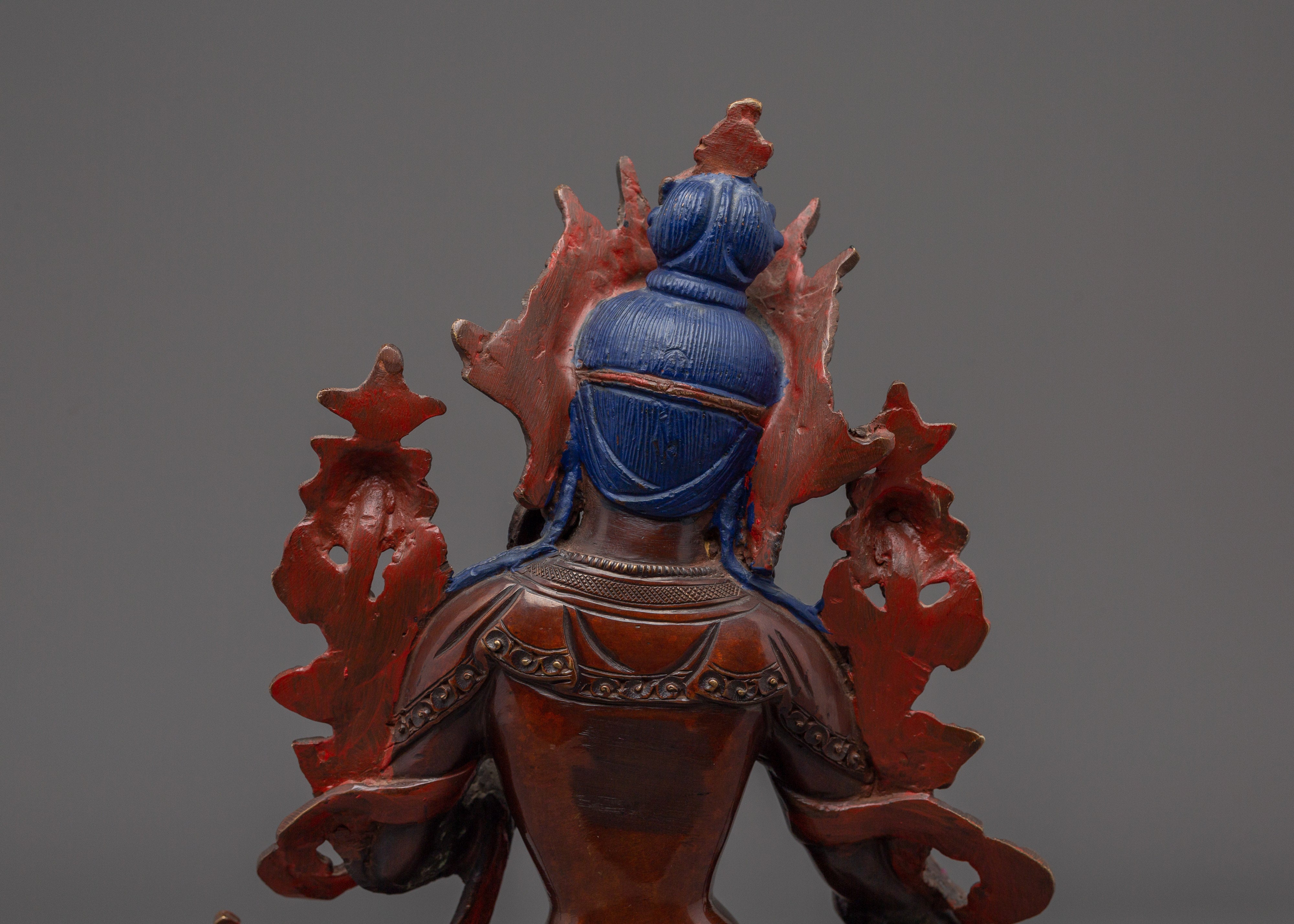 Tibetan Buddhist Deity Green Tara Statue | Goddess of Compassion and Protection