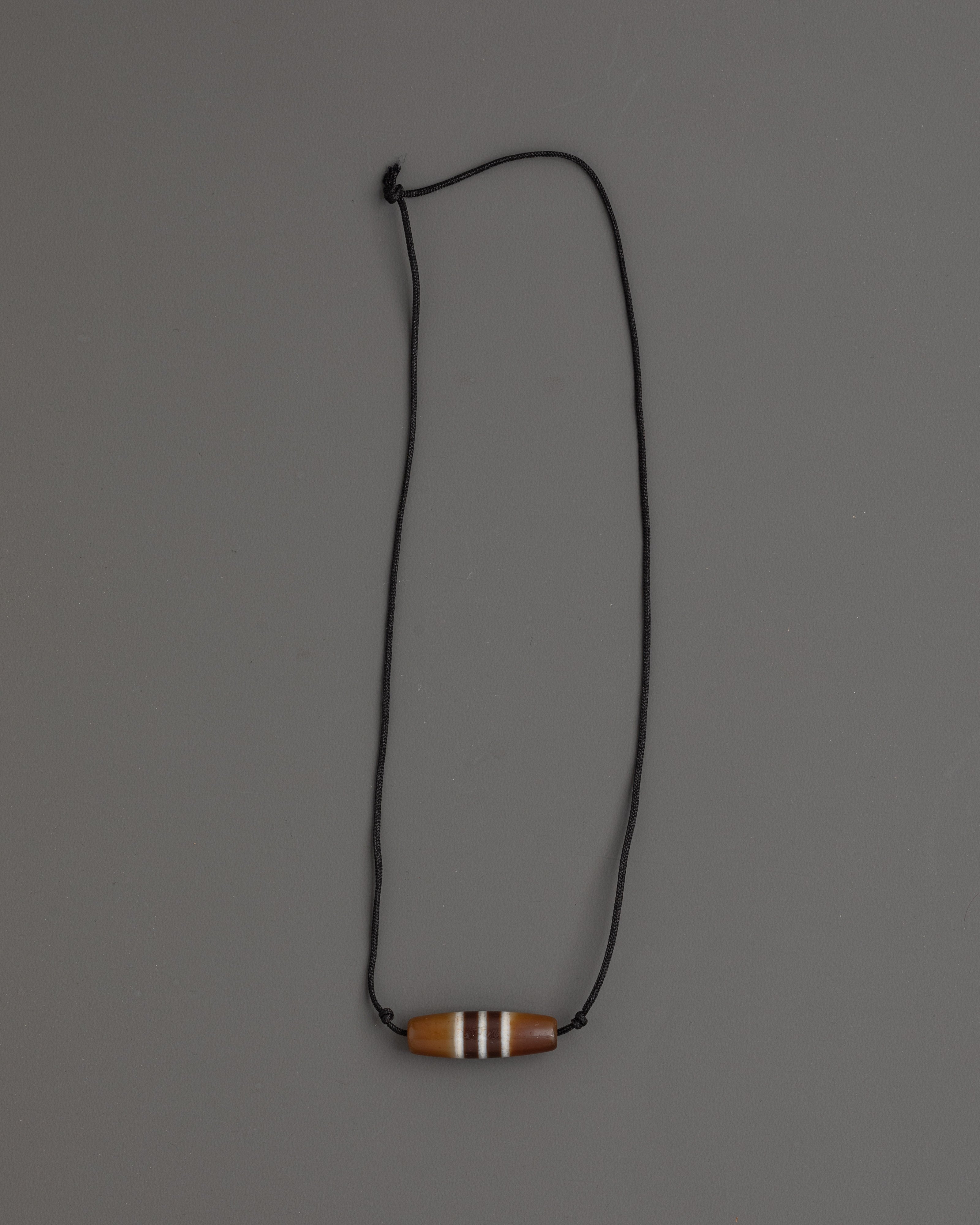 Tibetan Black and White Chong Dzi Locket