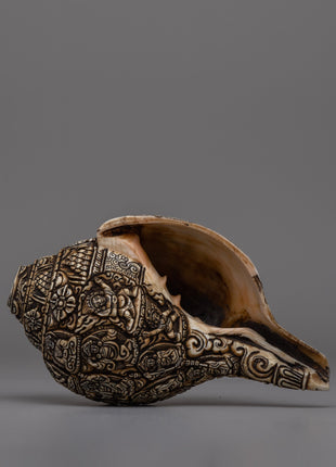 Handcrafted Traditional Tibetan Conch Shell