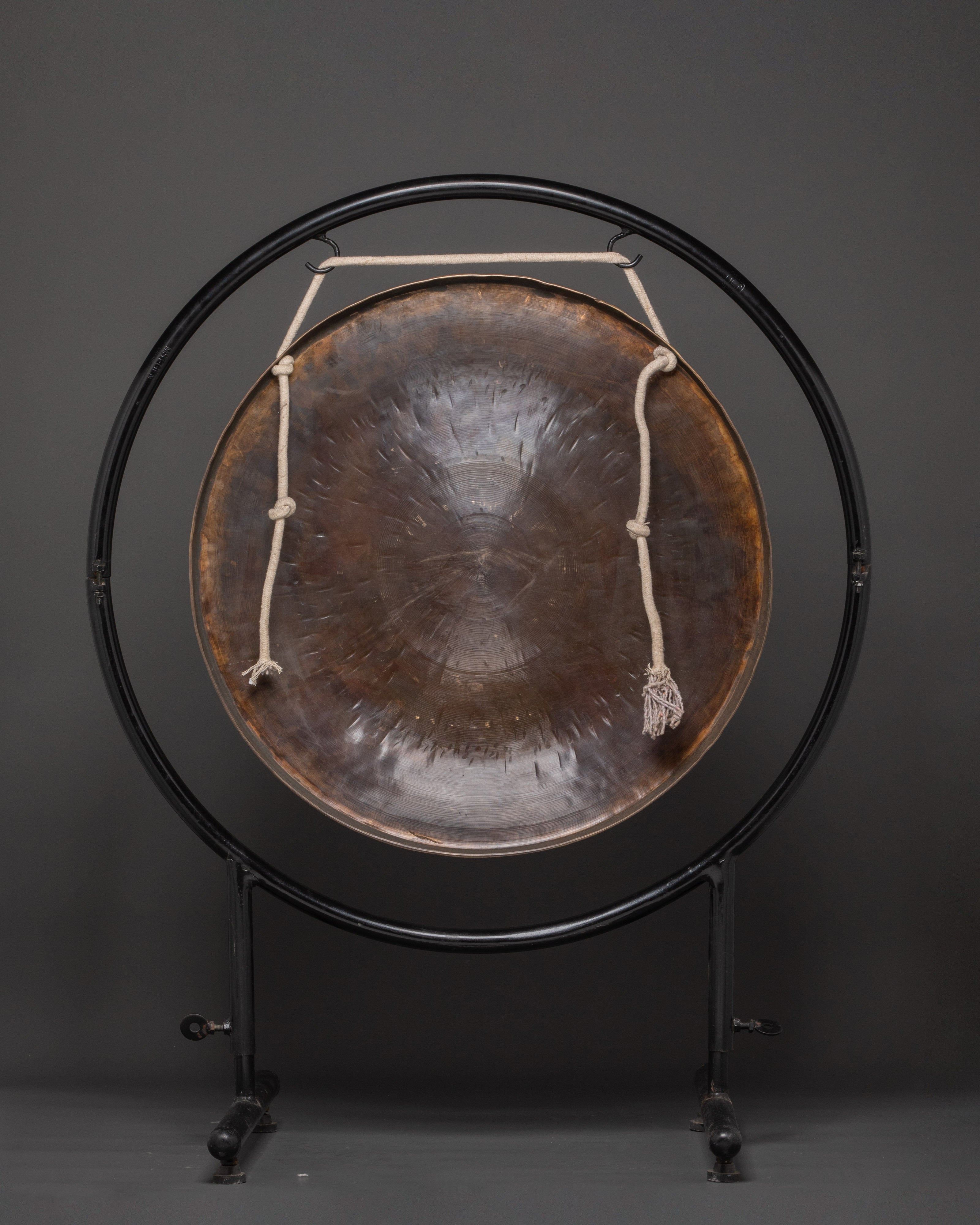 Handcrafted Sound Healing Gong | Engraved Brass Mandala Gong with Buddha Design