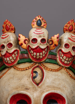 Carved Wooden Mask | Enhance Your Living Room or Office Decor