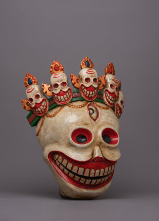 Carved Wooden Mask | Enhance Your Living Room or Office Decor