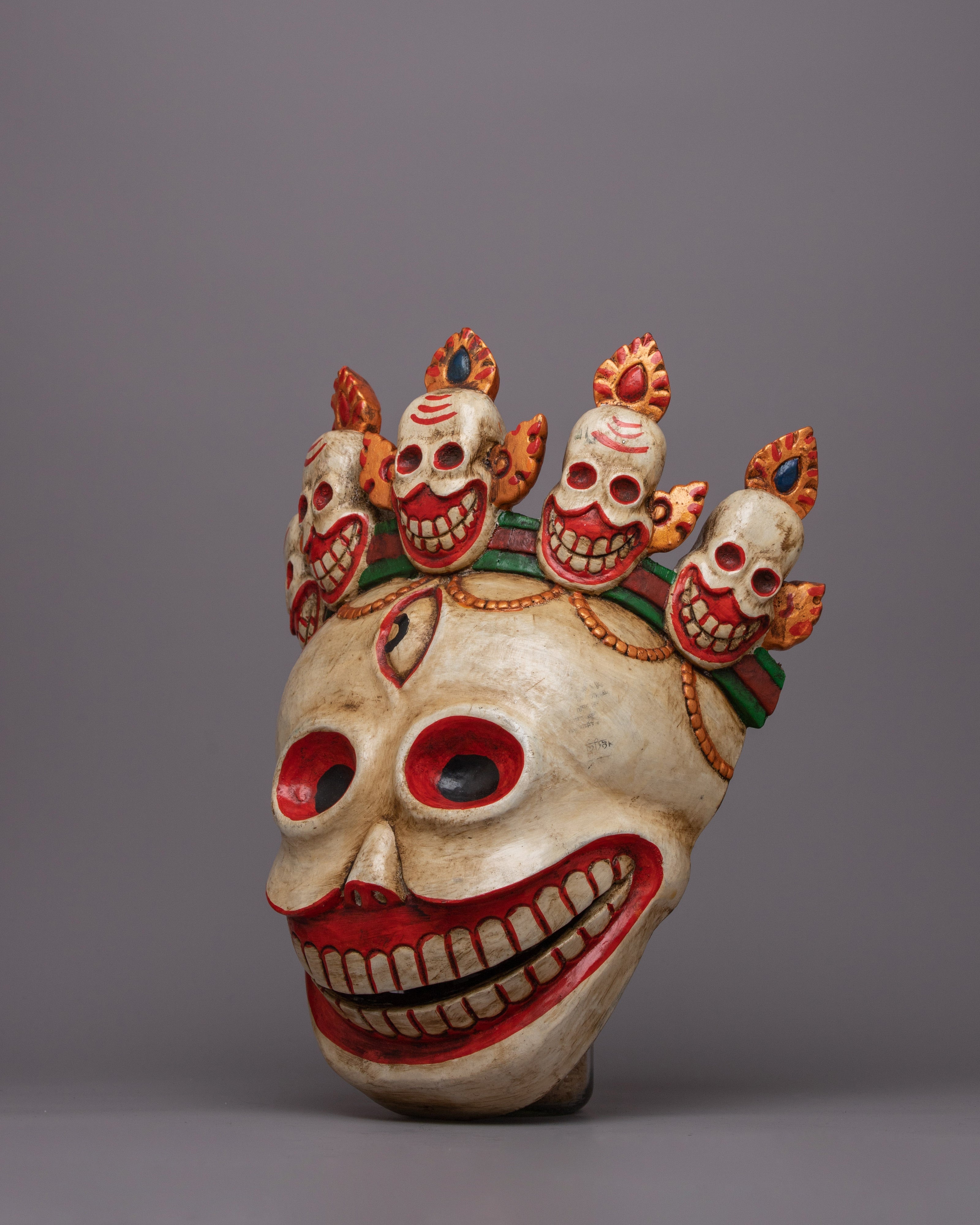 Carved Wooden Mask | Enhance Your Living Room or Office Decor