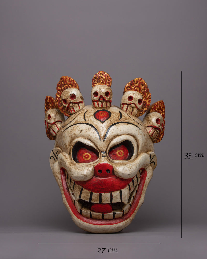 Wooden Carved Mask | One-of-a-Kind Piece for Your Collection