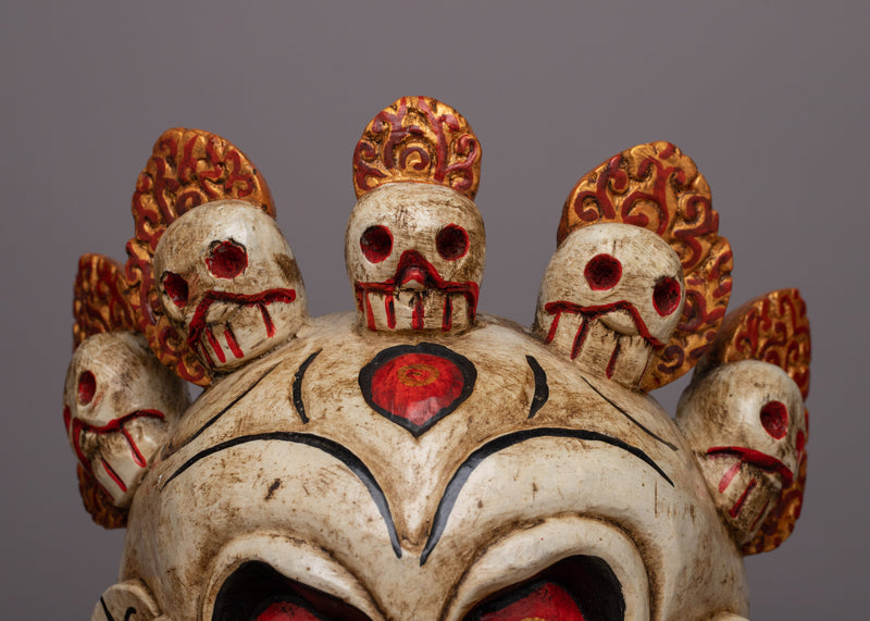 Wooden Carved Mask | One-of-a-Kind Piece for Your Collection