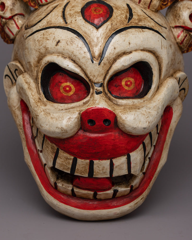 Wooden Carved Mask | One-of-a-Kind Piece for Your Collection