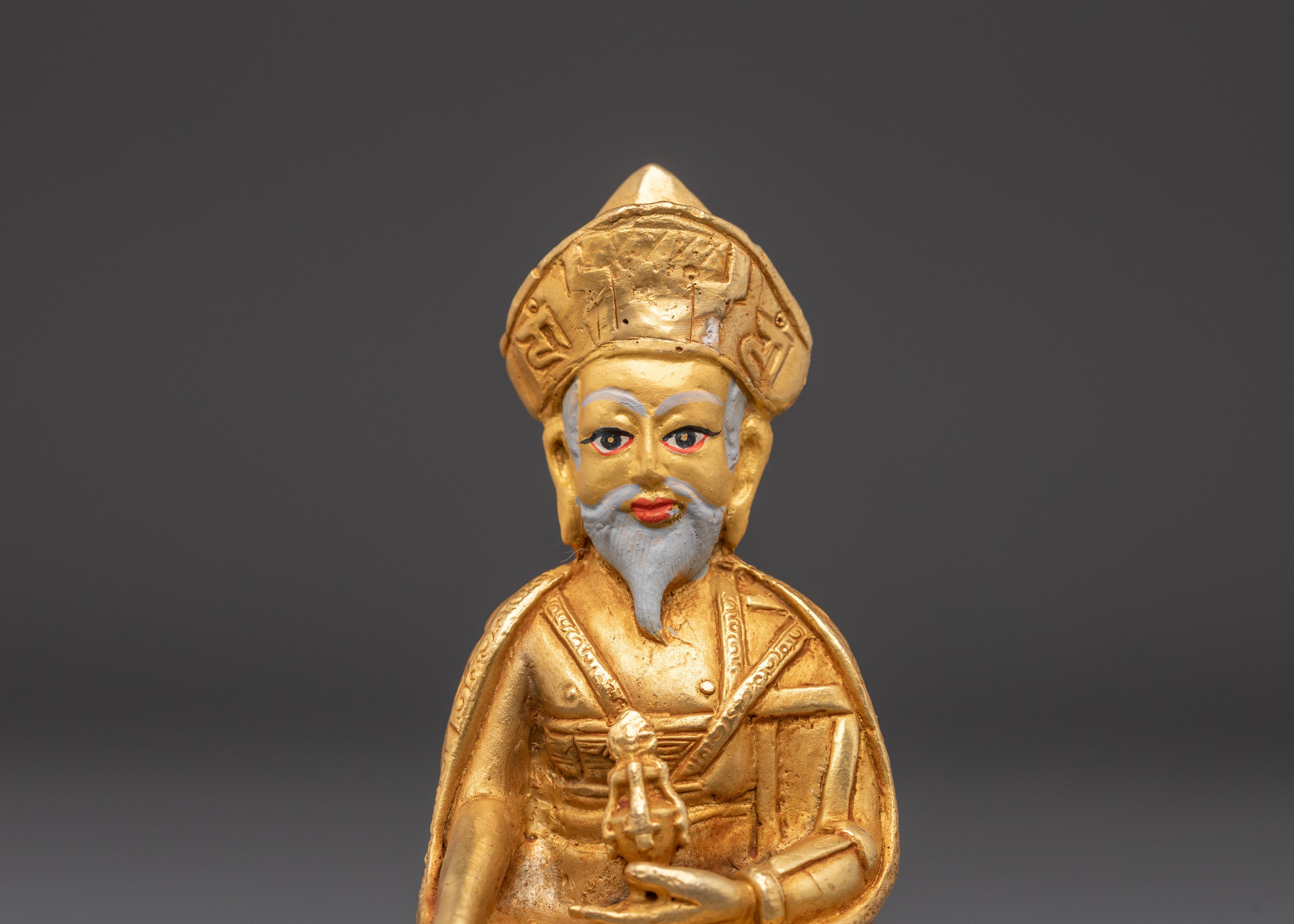 Handmade Guru Shapdum Statue | Sacred Tibetan Buddhist Master