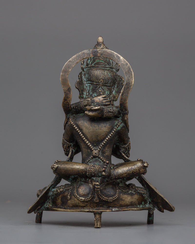 Chakrasamvara Buddhist Statue With His Consort | Sacred Buddhist Art for Meditation and Prayer Spaces