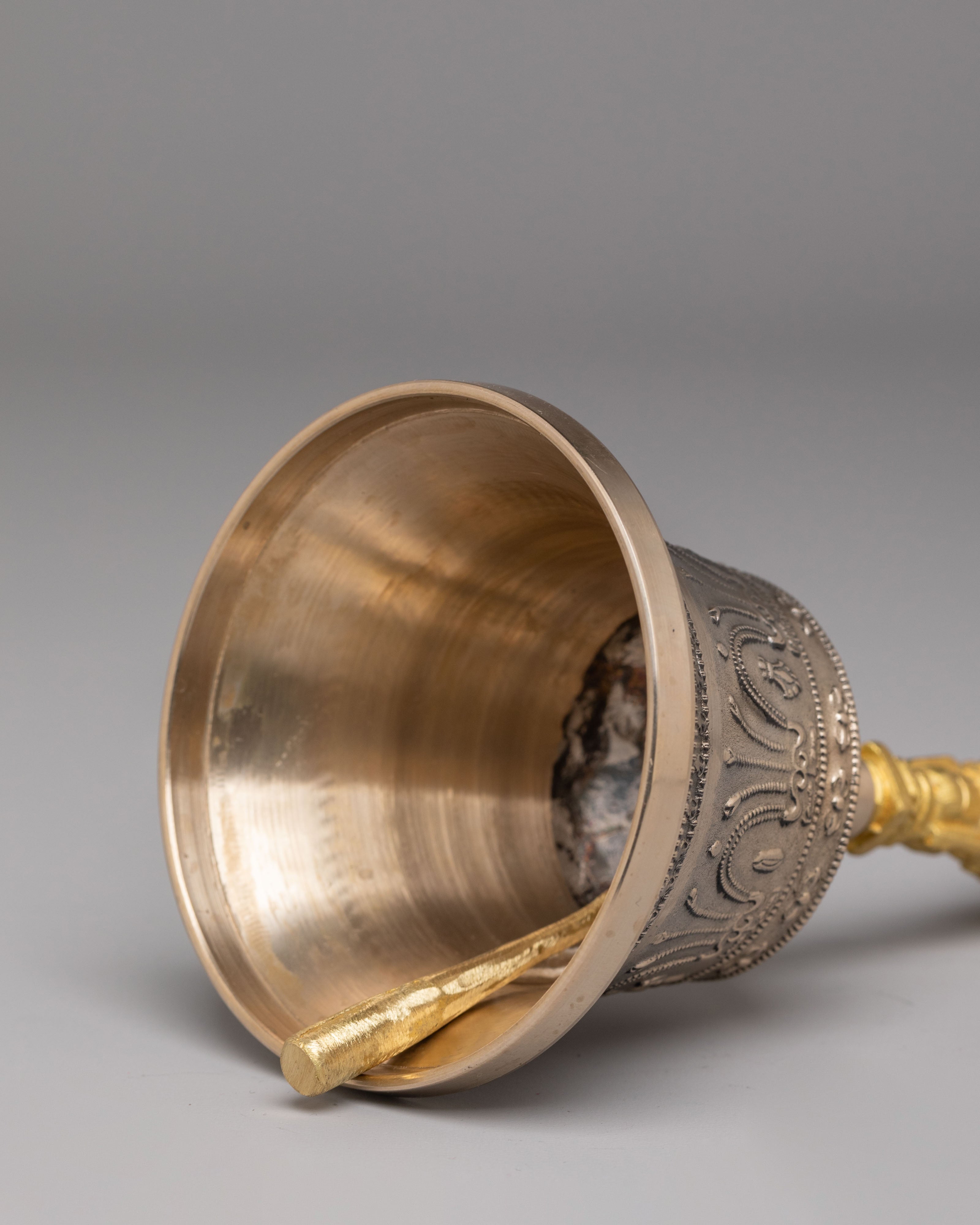 Traditional Tibetan Prayer Bell and Vajra Set | Buddhist Meditation Tools