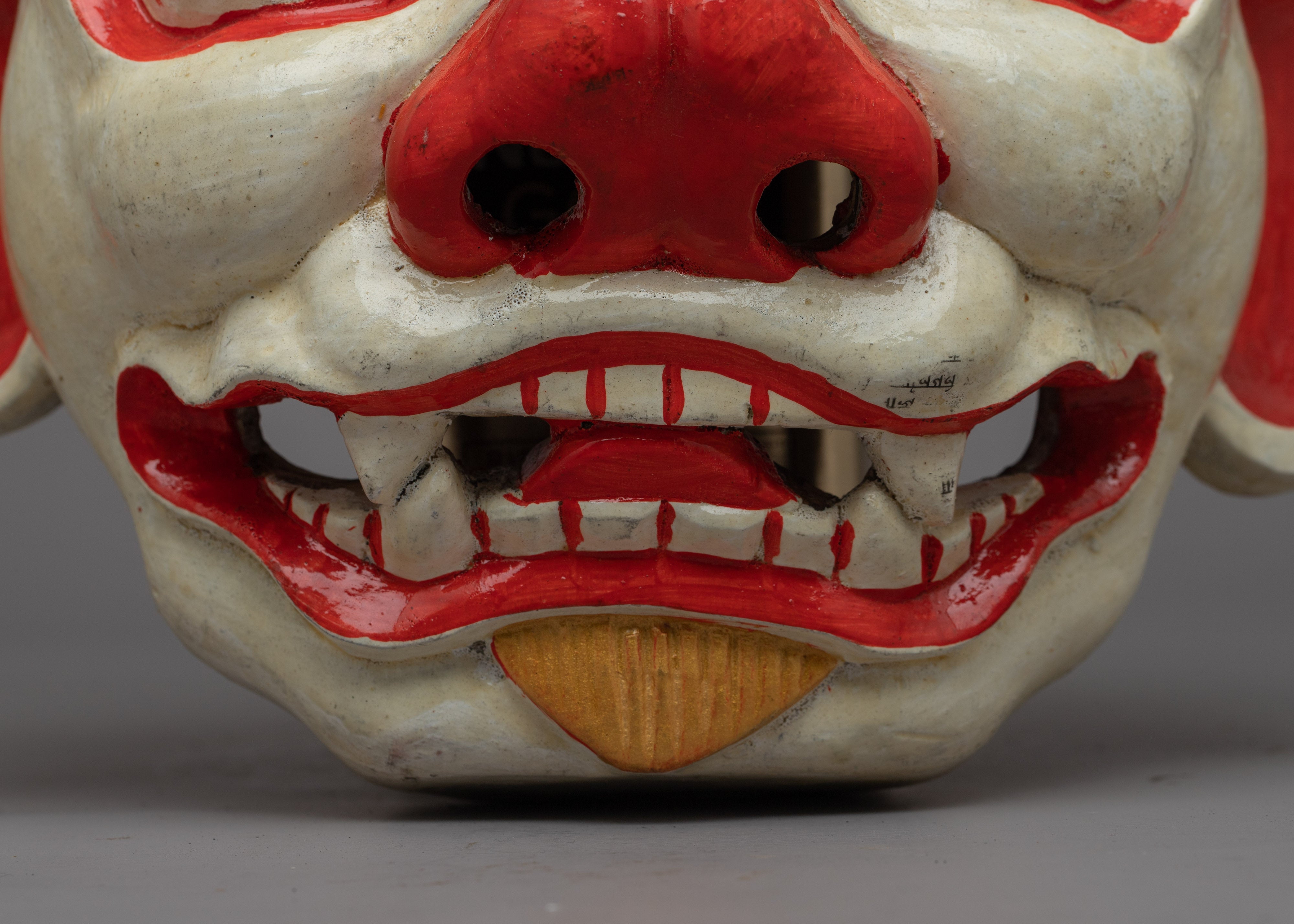 Fierce Mask for Wall Hanging | Buddhist Tapestry Depicting Strong Cultural Identity and Symbolism