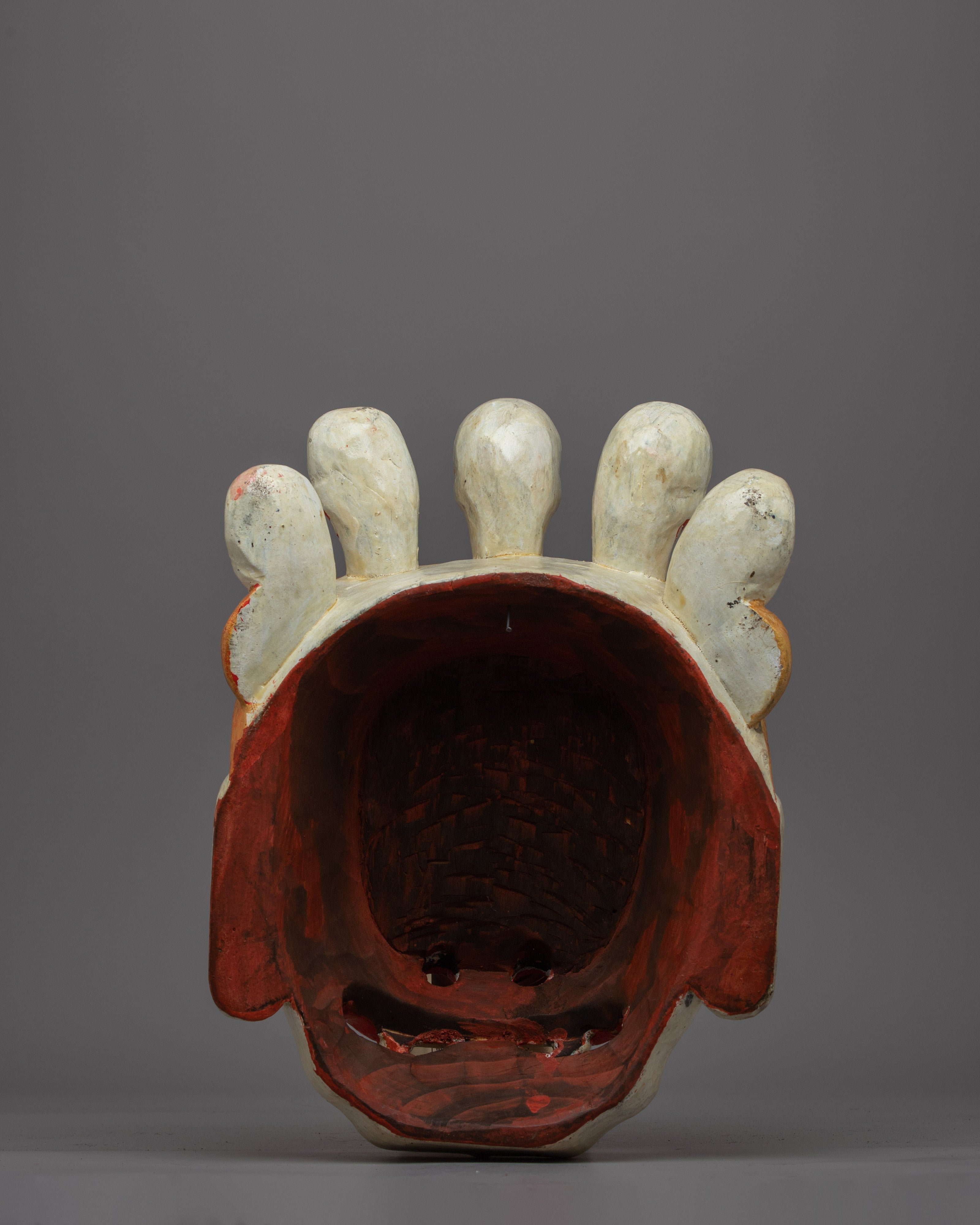 Fierce Mask for Wall Hanging | Buddhist Tapestry Depicting Strong Cultural Identity and Symbolism