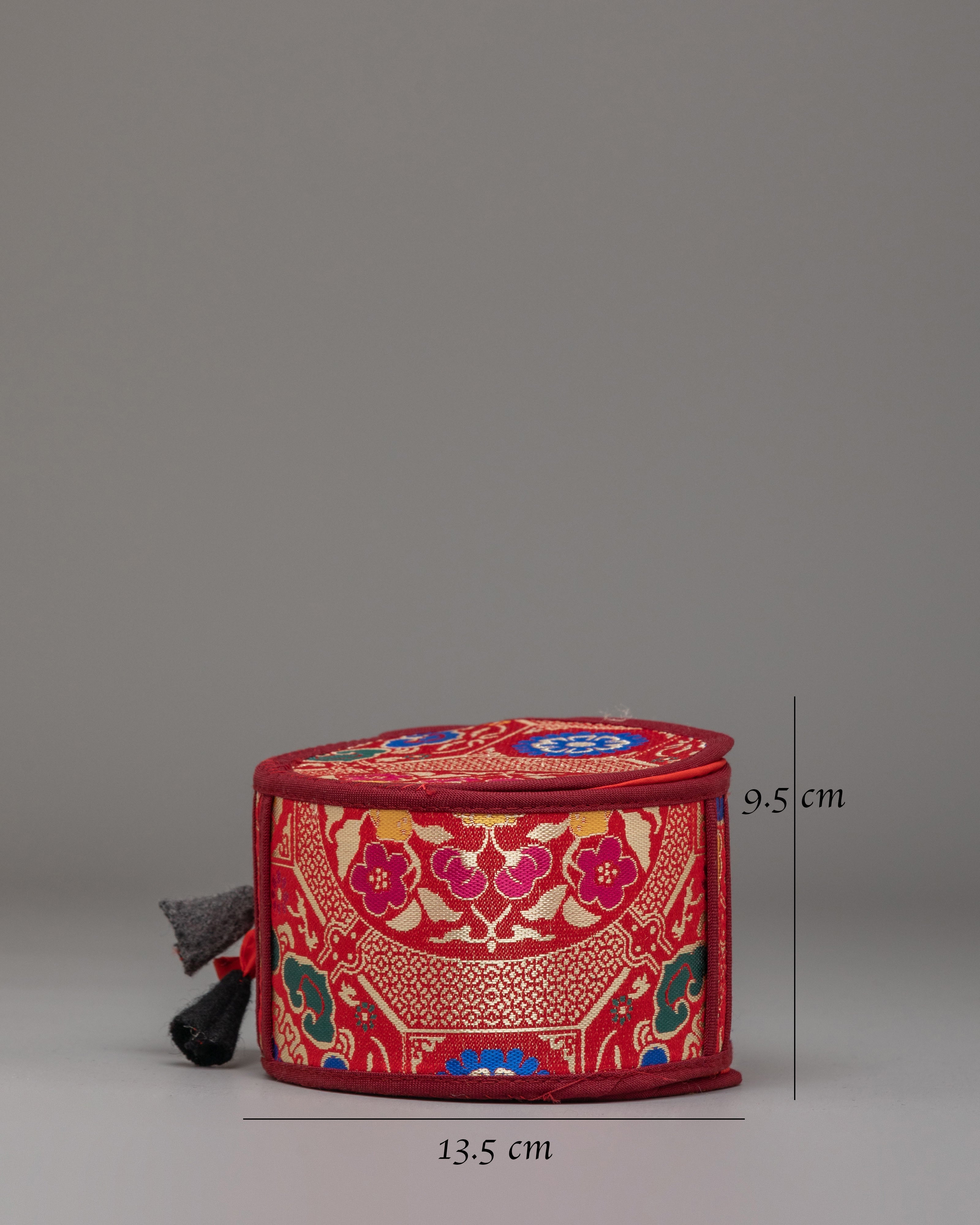 Buddhist Ritual Damaru Cover | Traditional Buddhist Drum Protector Case